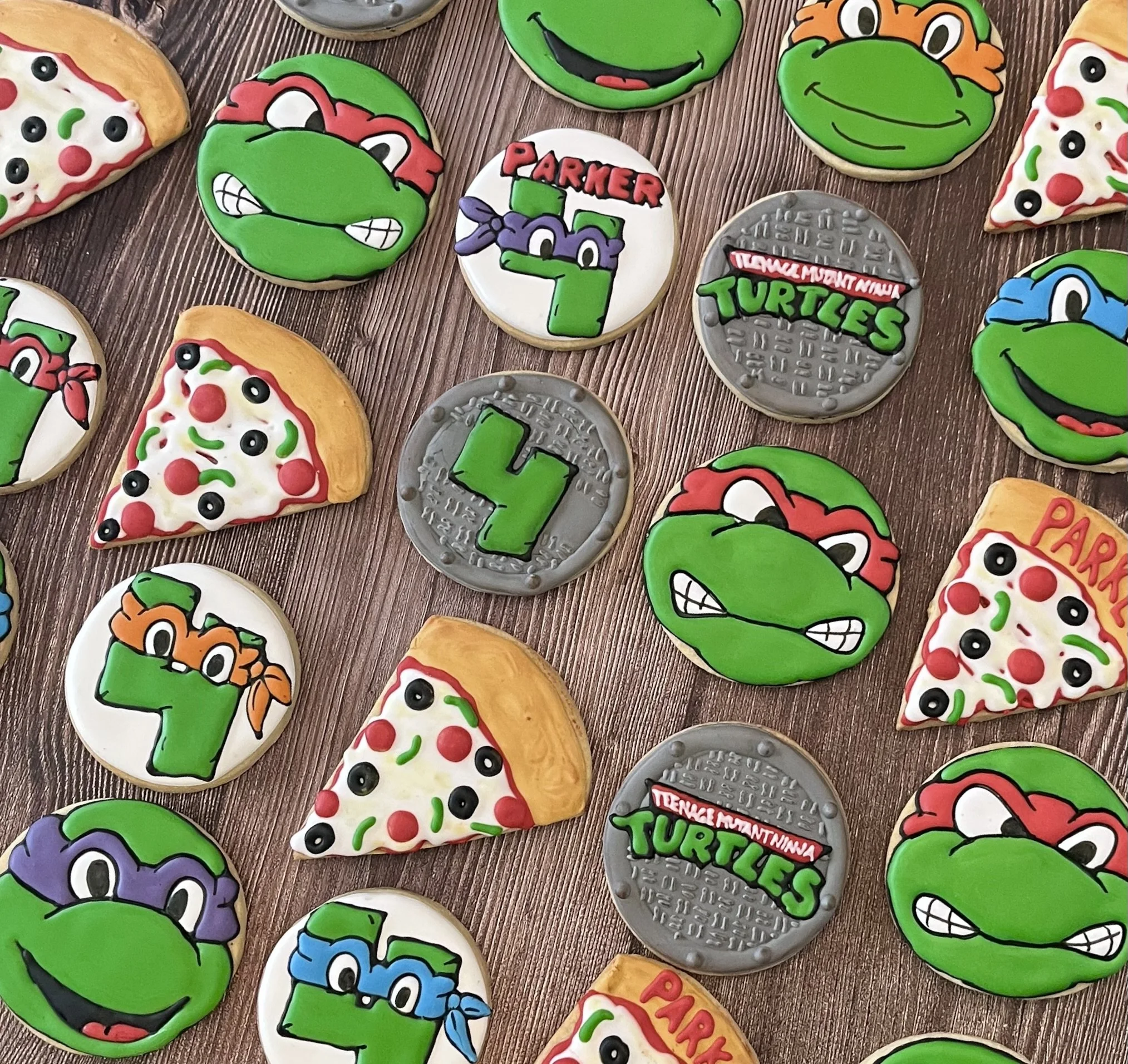 birthday character cookies