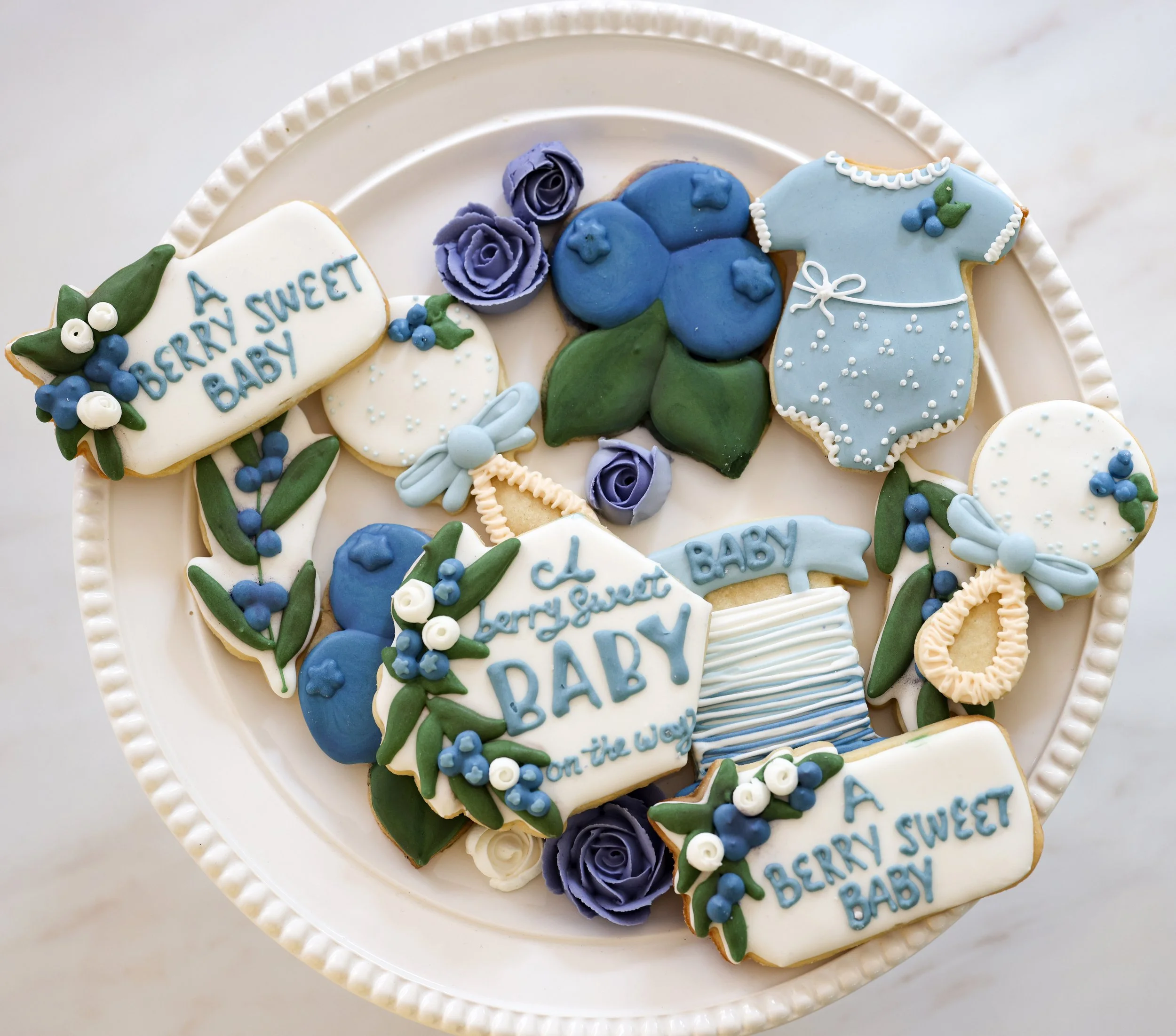 custom baby shower cookies