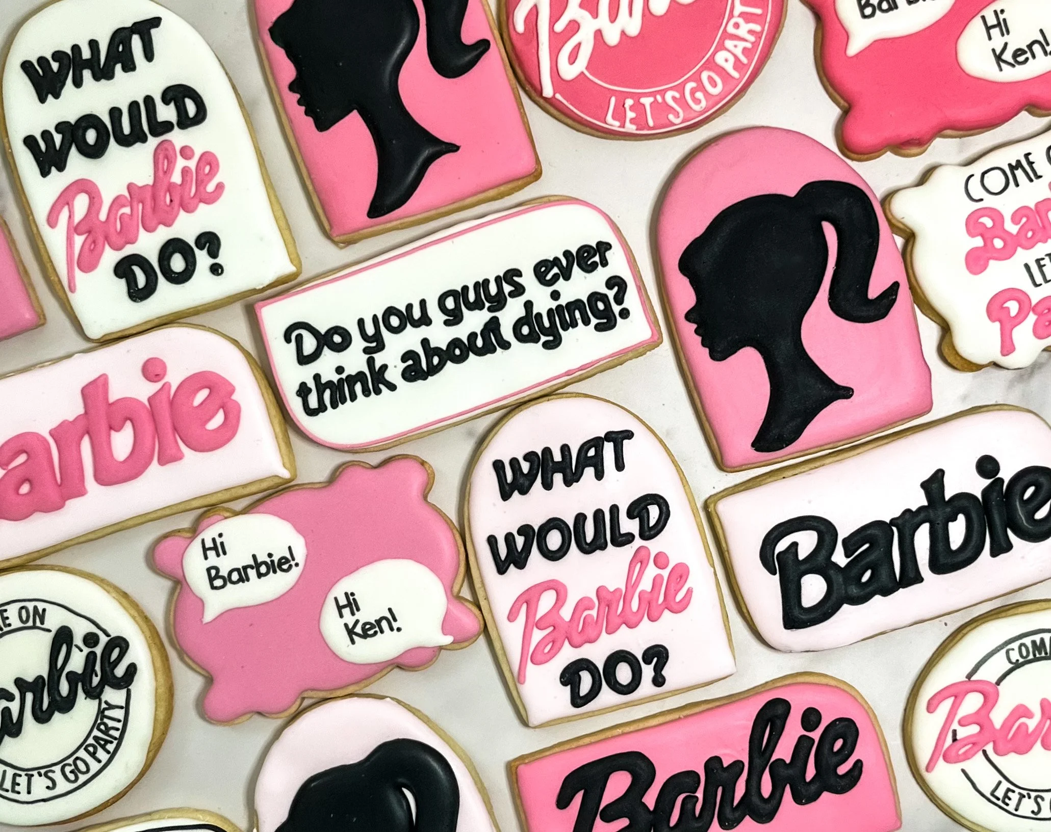 custom cookies barbie theme
