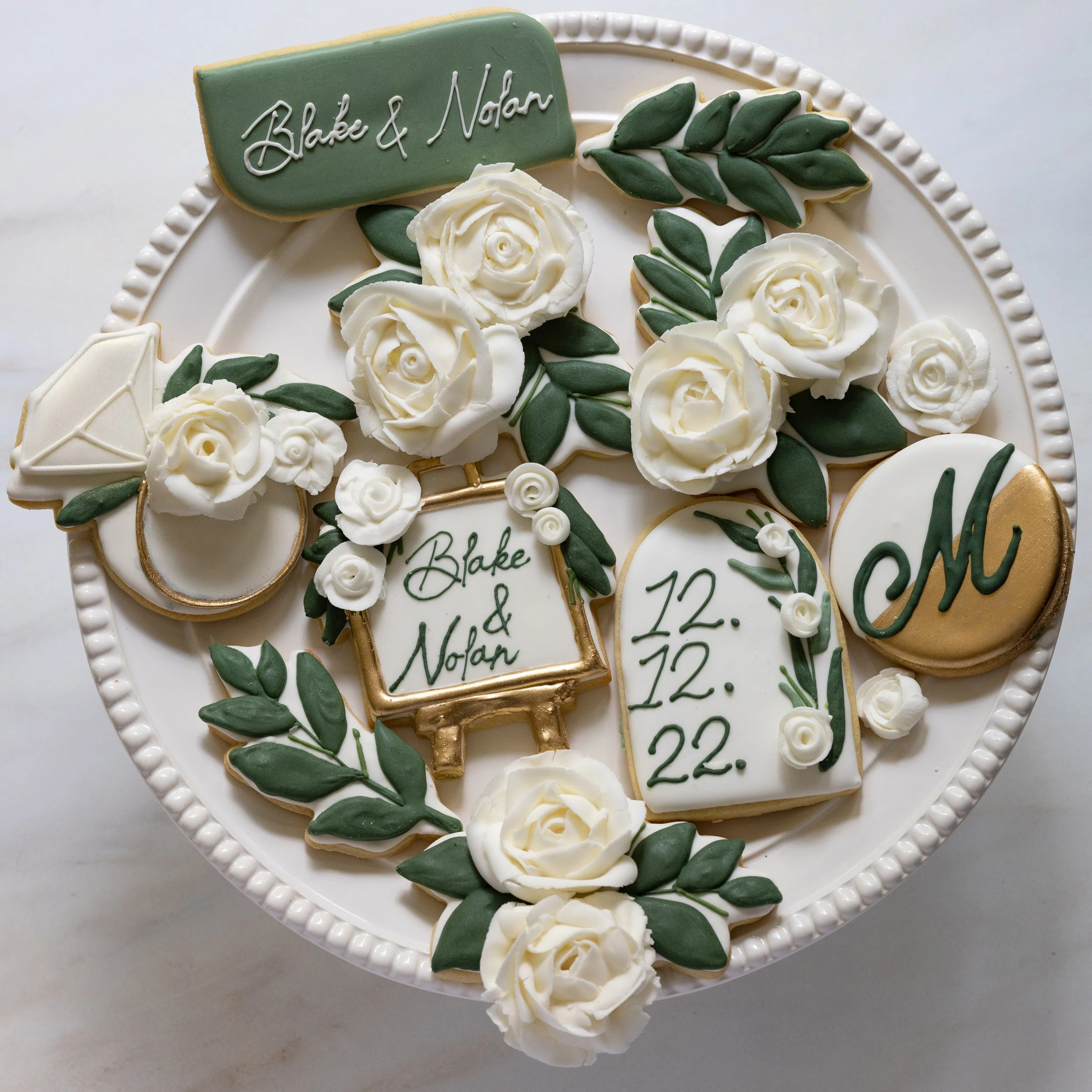 custom made wedding cookies