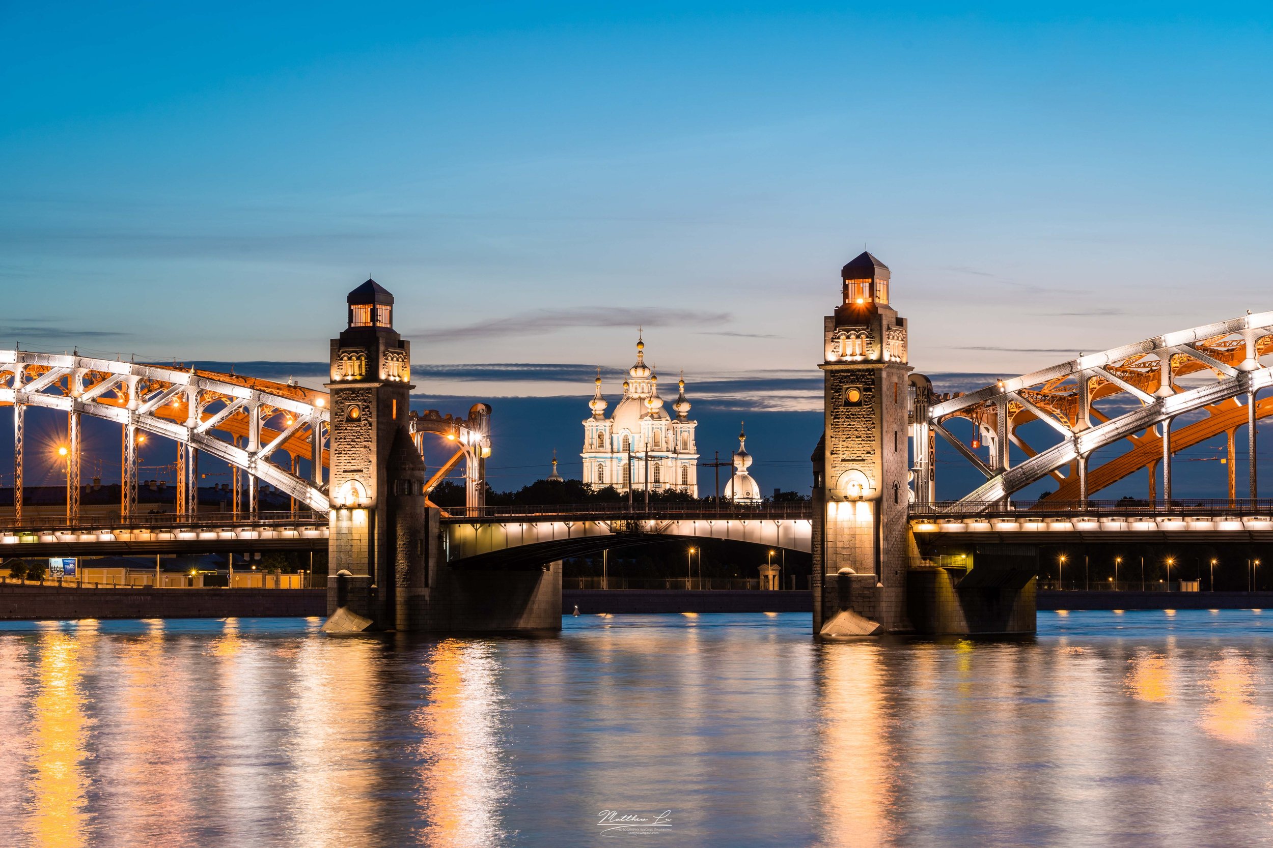 Bolsheokhtinsky Bridge, Saint Petersburg