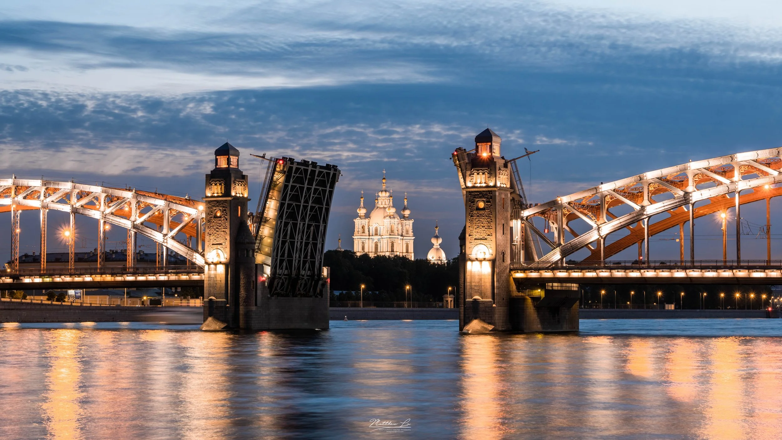 Bolsheokhtinsky Bridge, Saint Petersburg