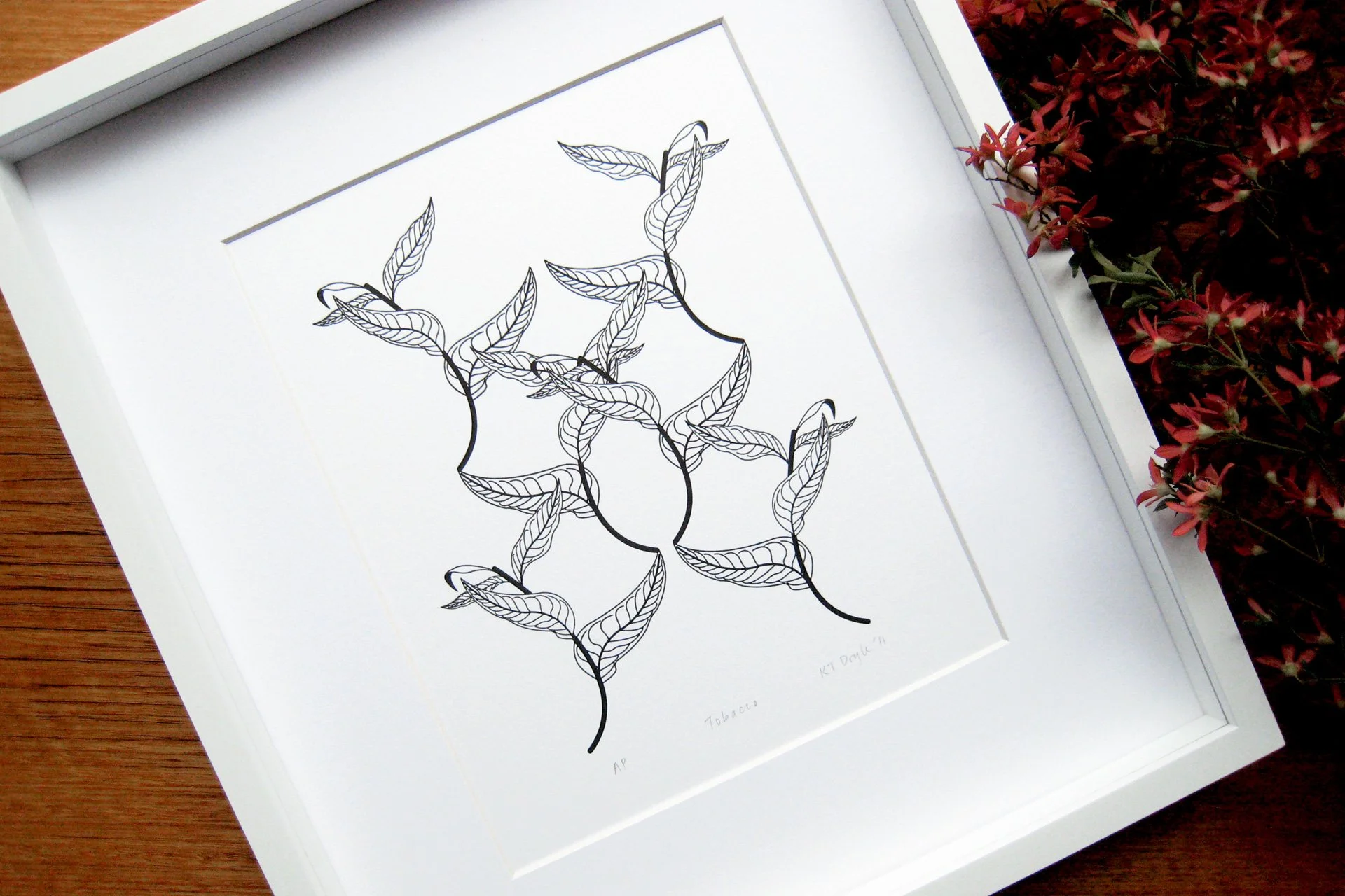 Tobacco—A4 Letterpress Print