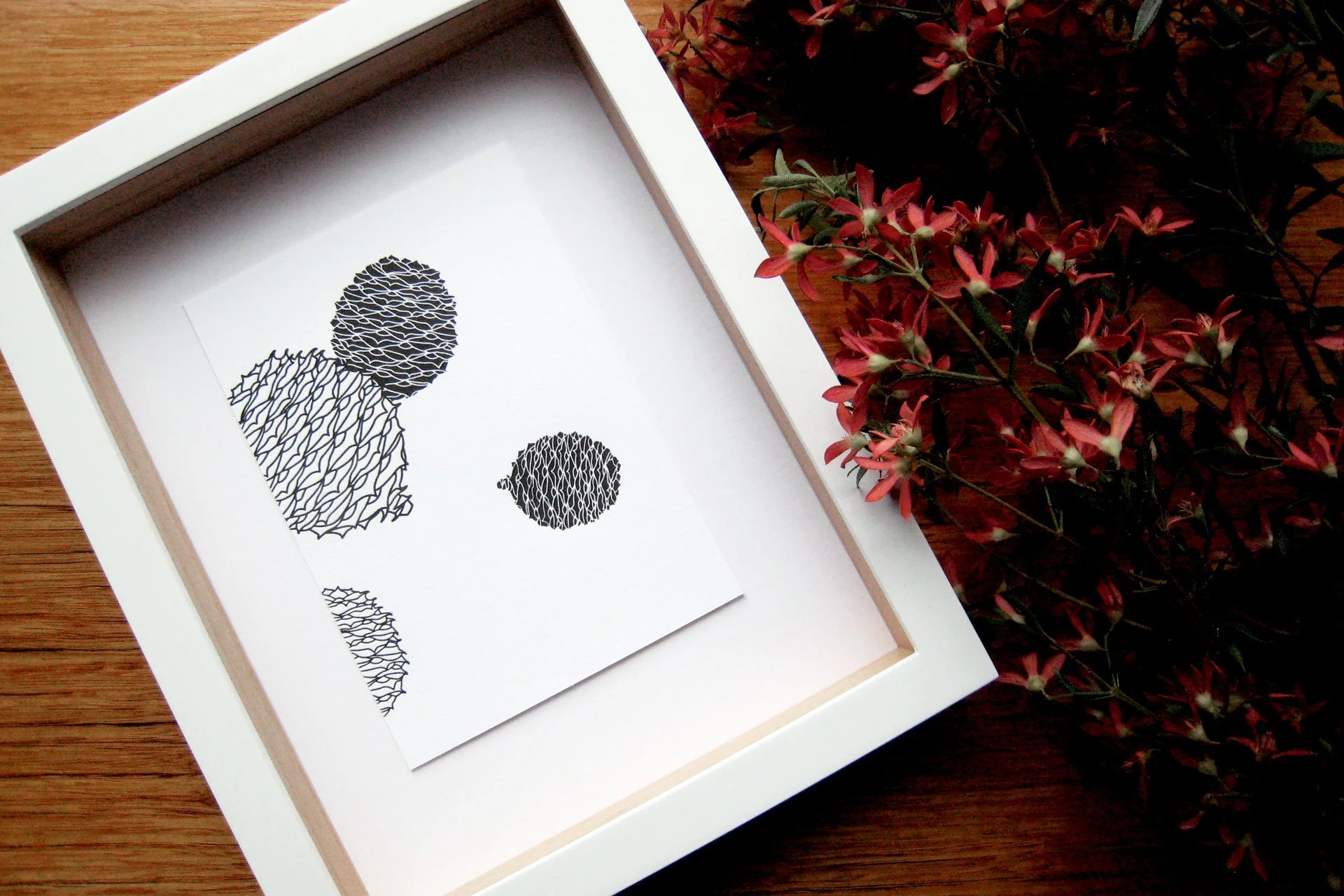Bunya 4—A6 Letterpress Print