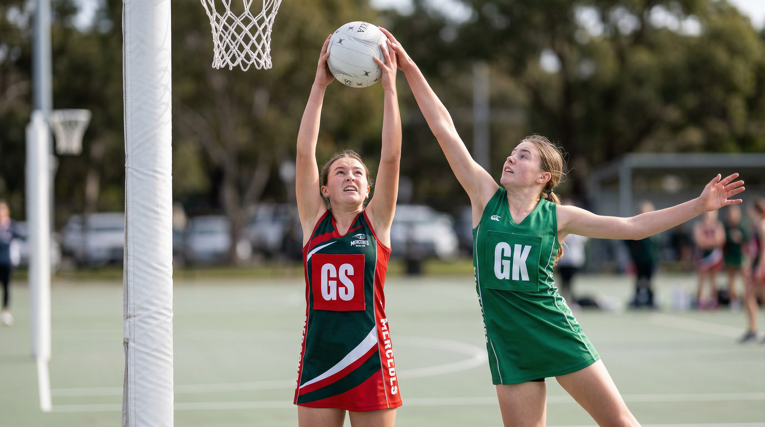 Two Netball Player About Mercedes Netball Club | History, Committee & Sponsors — Mercedes ...