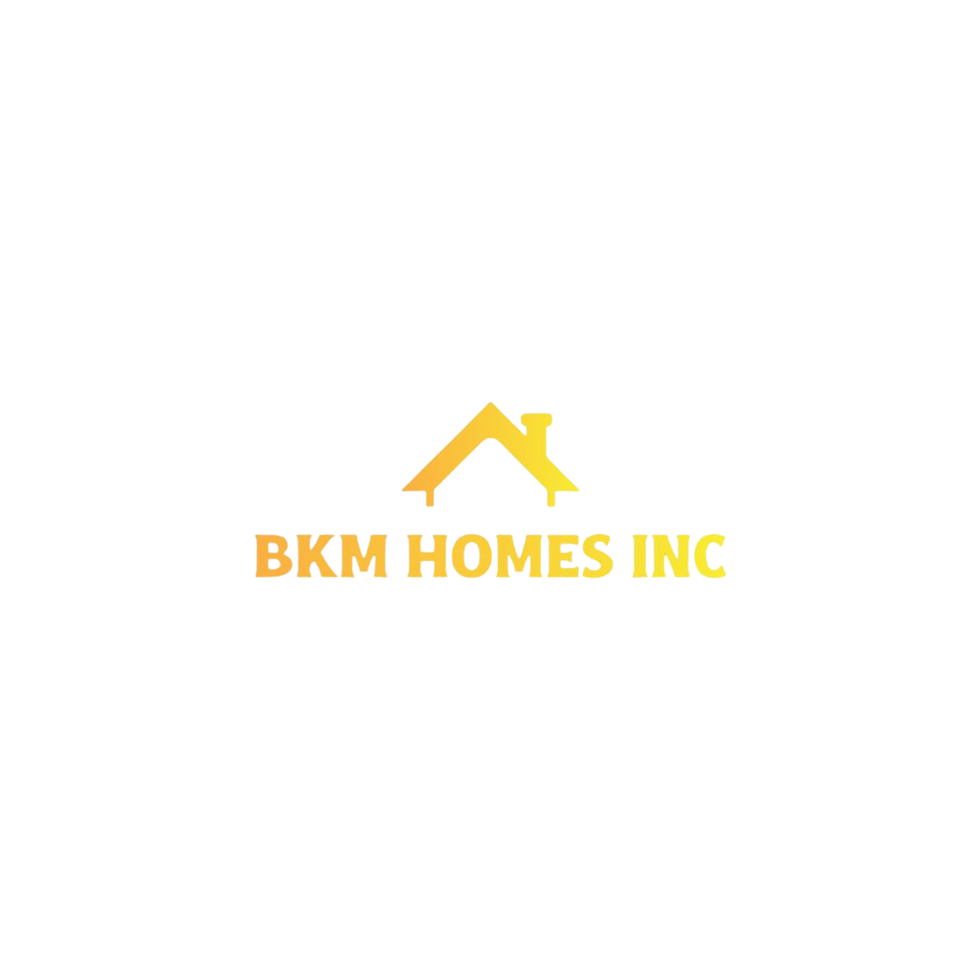 Logo with text 'BE HOMELESS' and an illustration of a house above it, featuring a yellow roof and a pink lower part.