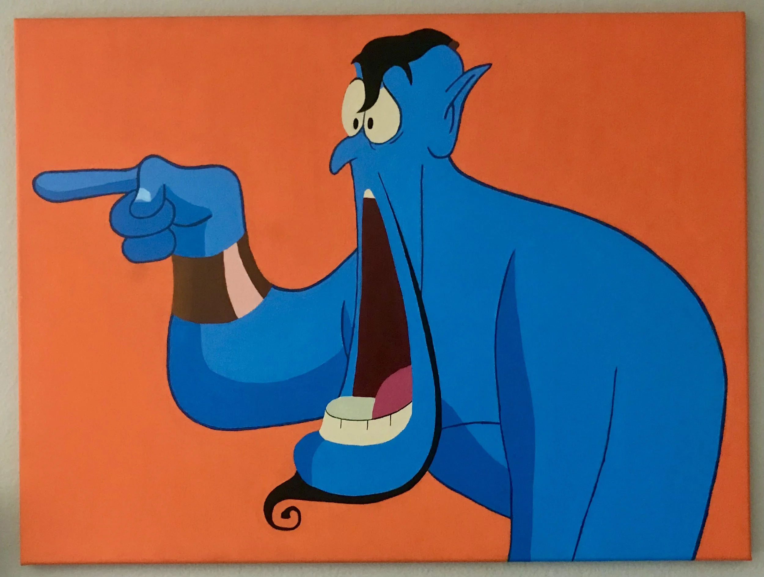 Genie: Speechless, 24" x 18" canvas, 2020