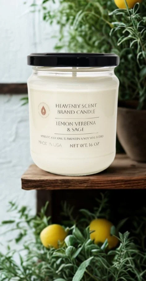 Lemon Verbena & Sage Candle