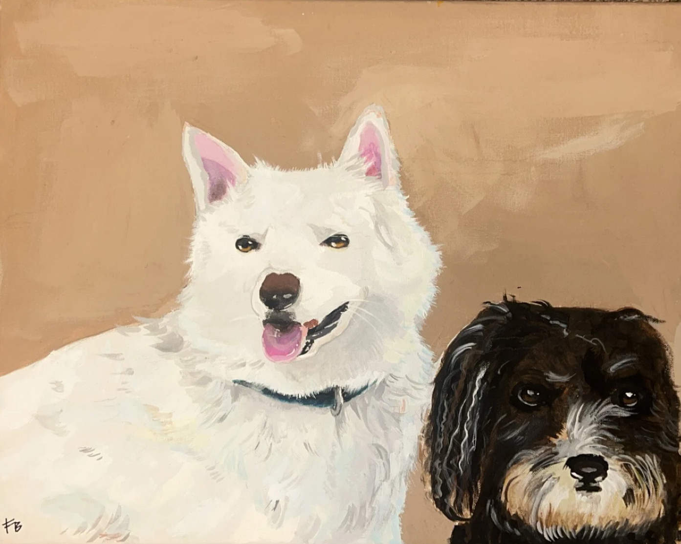 Custom Pet Painting - 2 or more subjects (20% deposit today)