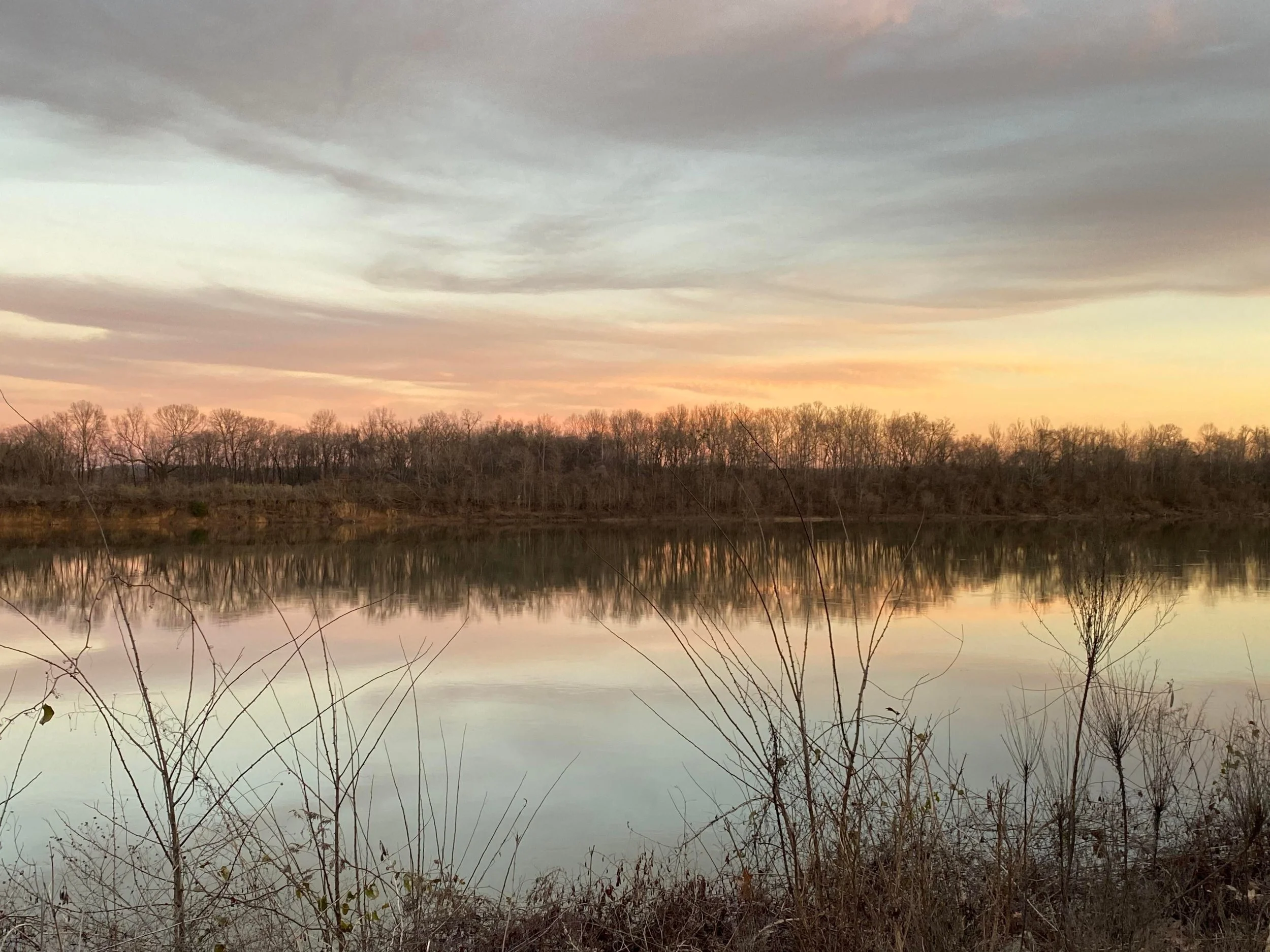 River at Hagys Catfish Hotel in Hardin County, TN