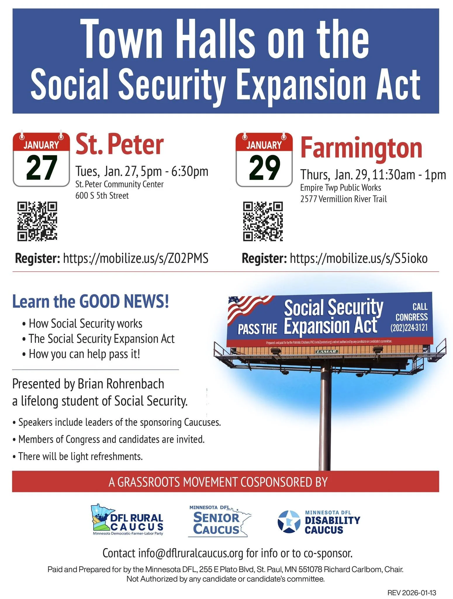 Social Security Town Hall (St Peter