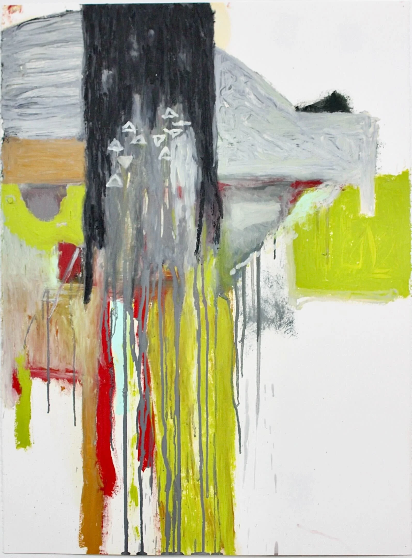 Untitled. Oil stick and acrylic on paper. 