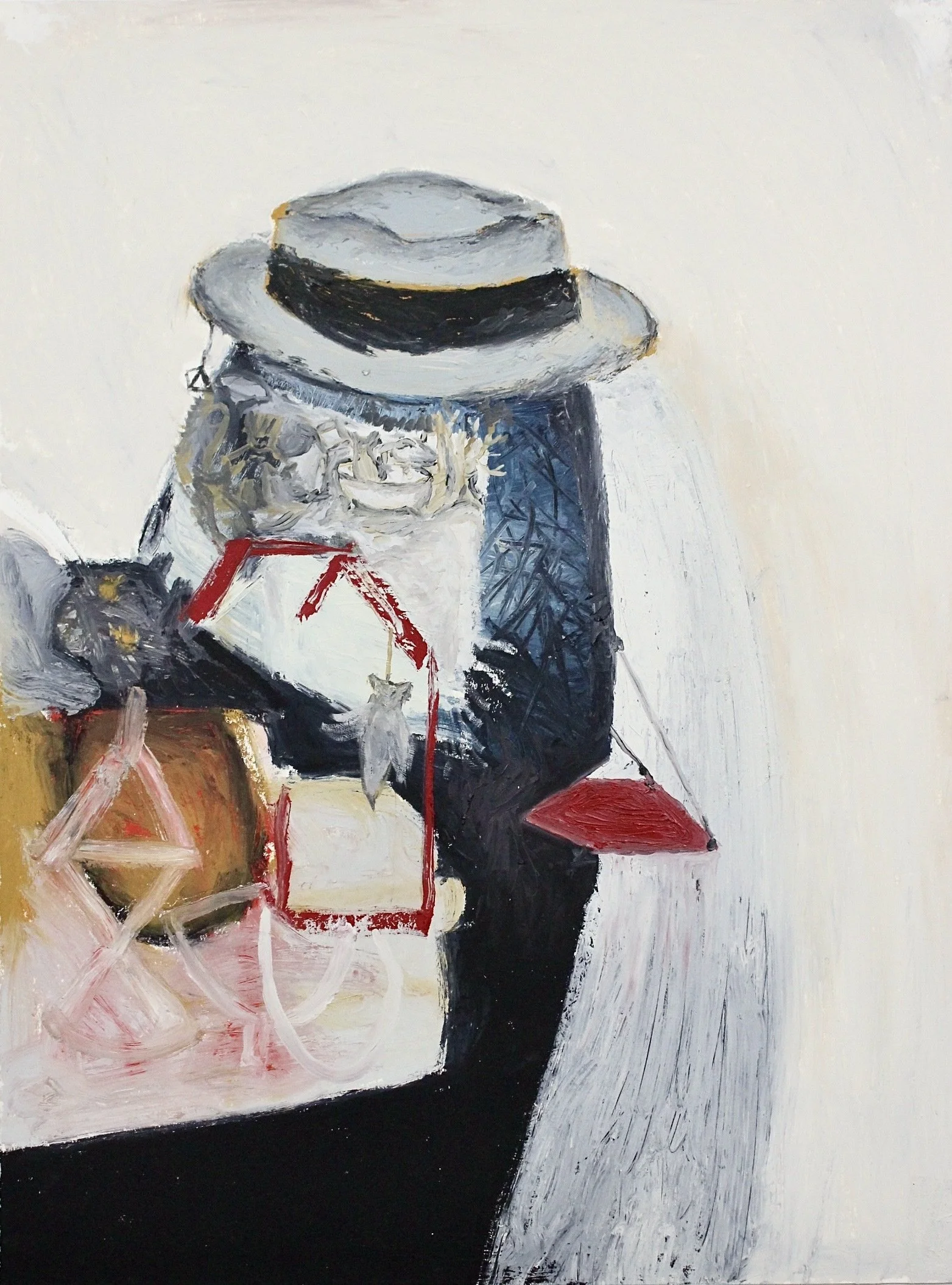 Untitled. Oil stick and acrylic on paper. 