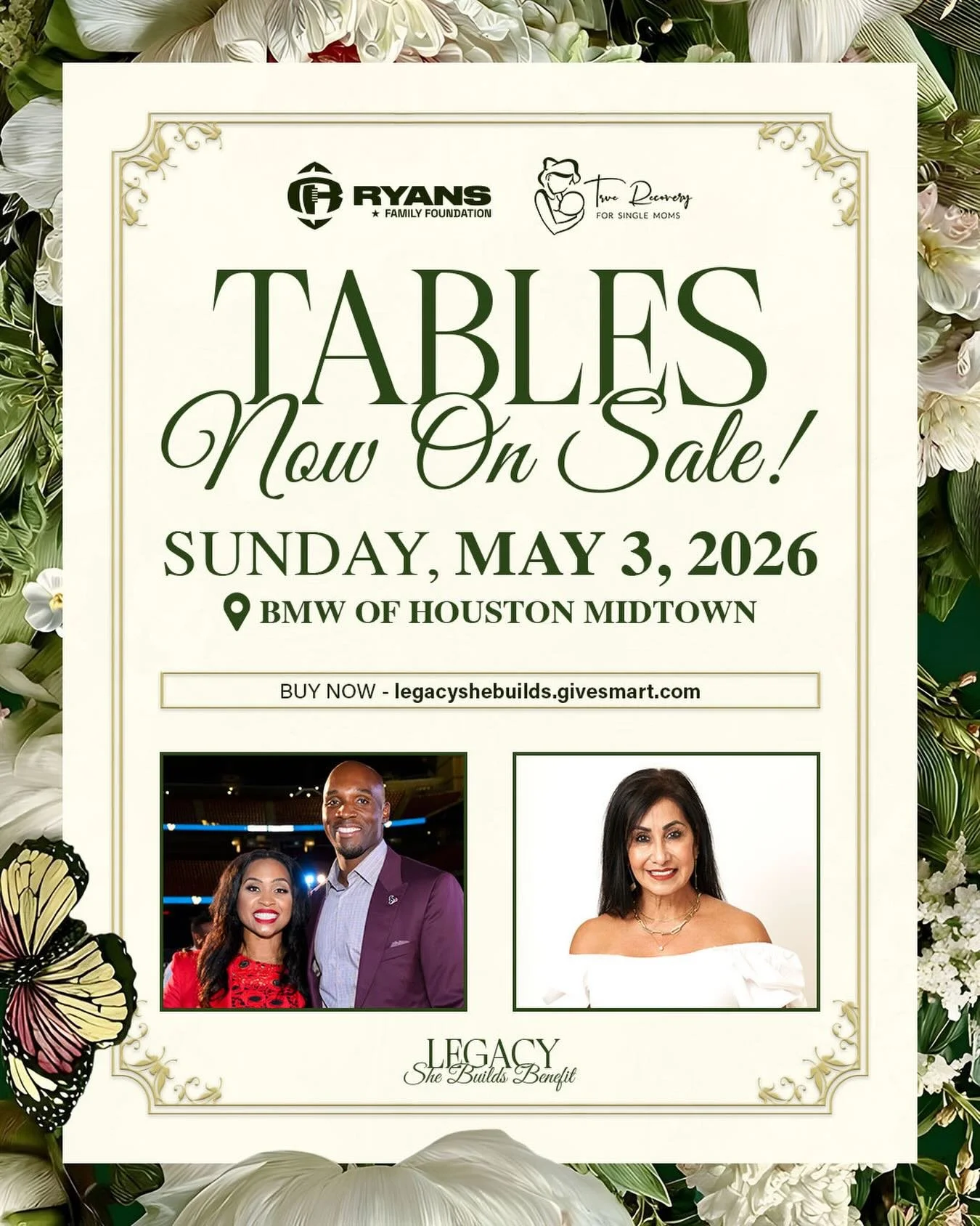 Join us for a most enchanting afternoon celebrating single mothers at the Ryans Family Foundation and True Recovery Foundation Legacy She Builds Benefit 🌸✨

Make haste! Secure your spot at the event of the social season: Link in bio!