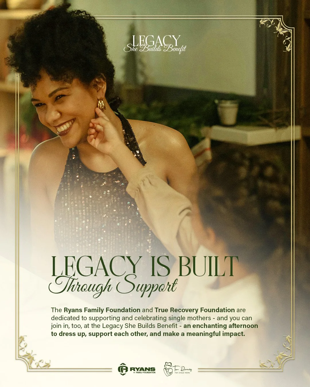 The Legacy She Builds Benefit honors single mothers and the generational impact they create every day. 💕 
 
We are only TWO MONTHS away from this amazing event, where funds raised will support organizations lifting families, empowering youth, and st