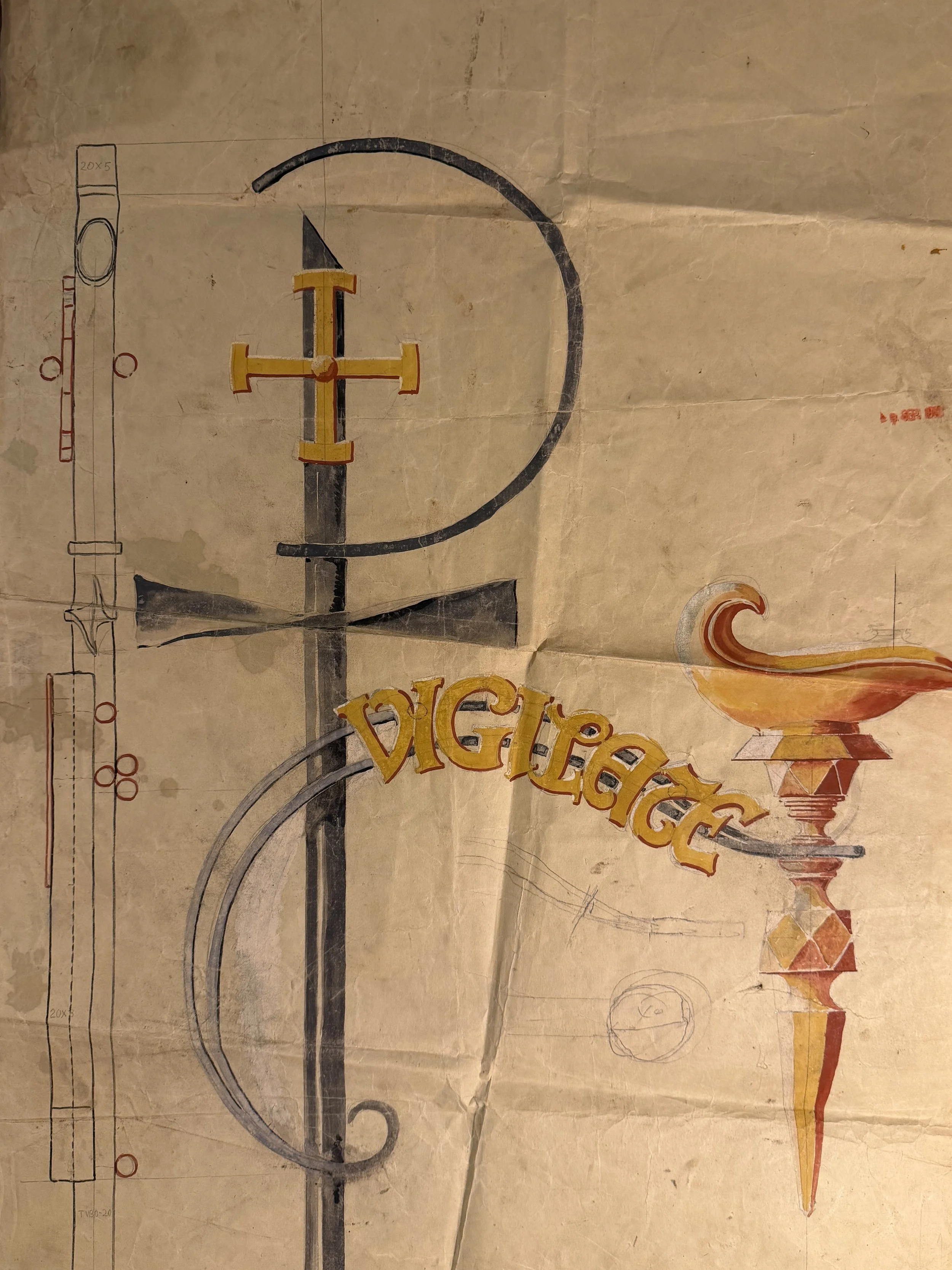 Dibujo diseño Candelabro para Iglesia