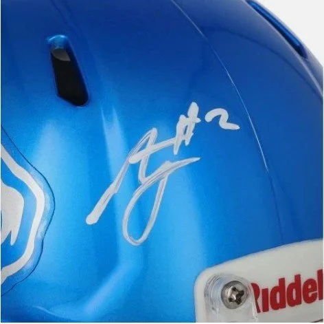 Ashton Jeanty Boise State Broncos Autographed Riddell Speed Mini Helmet 1.jpeg