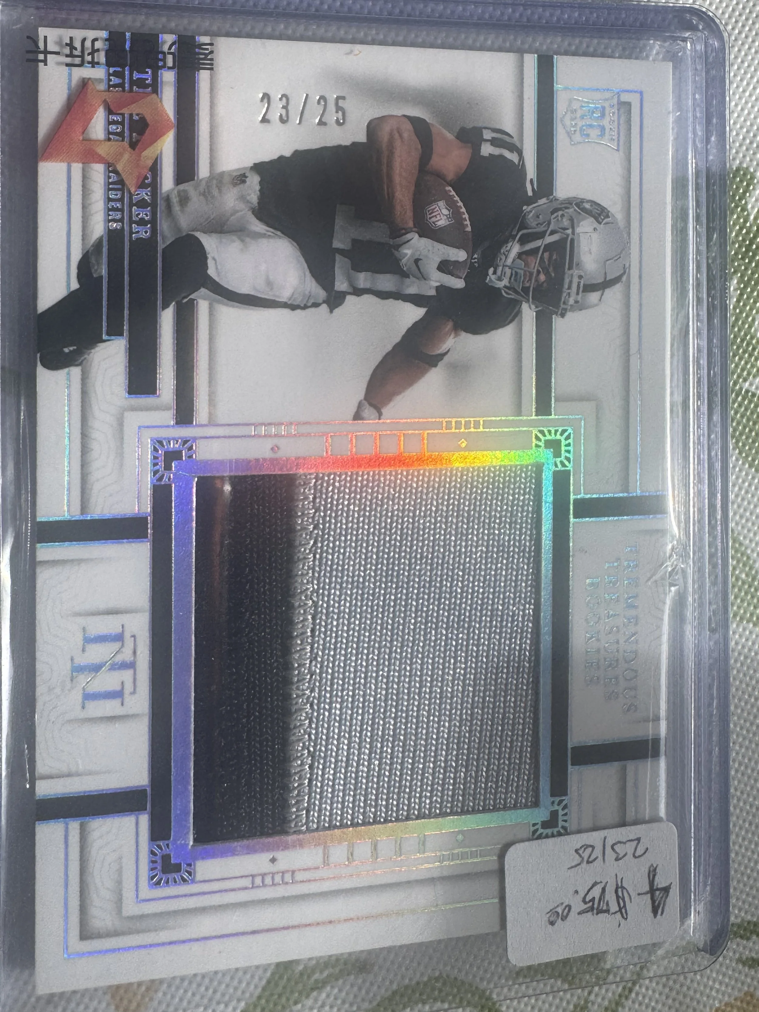 2023 Panini National Treasures Rookies Tre Tucker 23/25 patch jersey