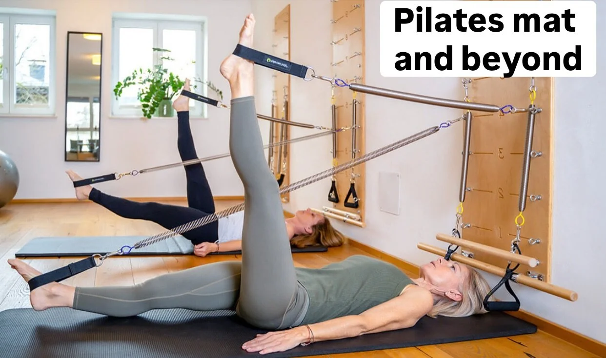 🩵 We do more than any #Pilates mat class around - Pilates and equipment work and beyond into functional living.
🩷 Our #Yoga classes are a wonderful blend of various types of Yoga to work on the body, breath and relaxation.

Limited spaces left:
👉M