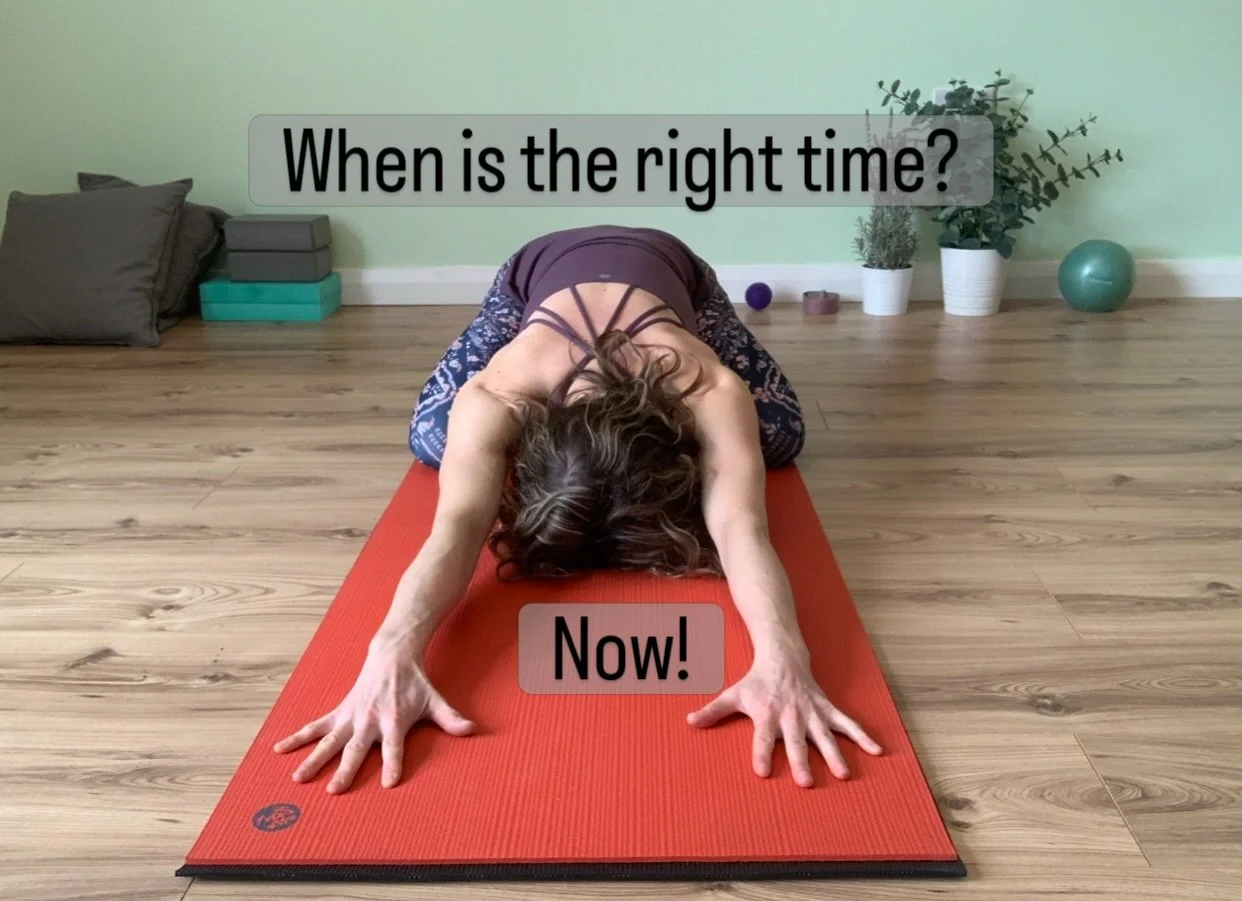 When is the right time to start a practice? When you start thinking about it - then now is the right time. Your body and mind are telling you something.

Pilates and Yoga sessions - designed with you in mind. I consider you in the class planning and 