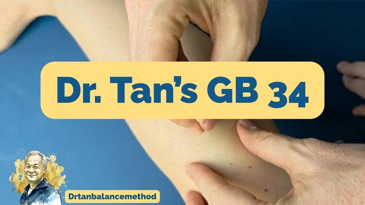 Dr. Tan Balance Method acupuncture point GB 34 (Yanglingquan) anatomical location on lateral leg