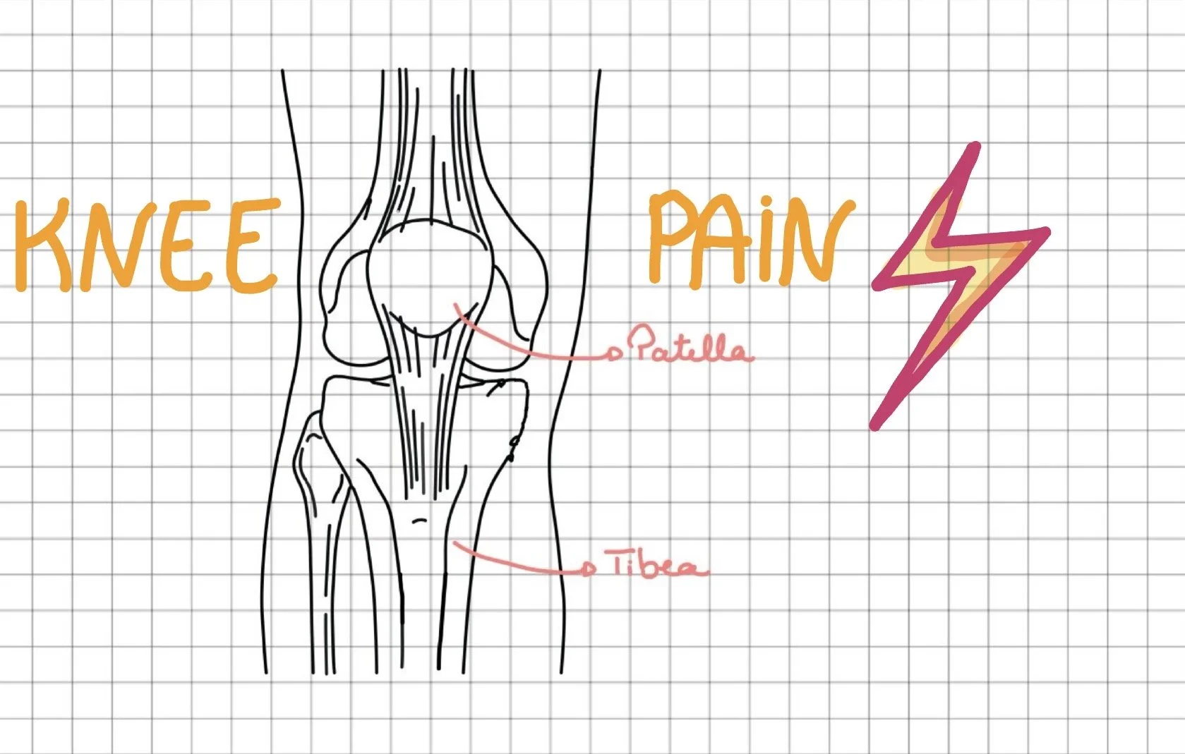 knee pain from the balance method notebook by Laurence