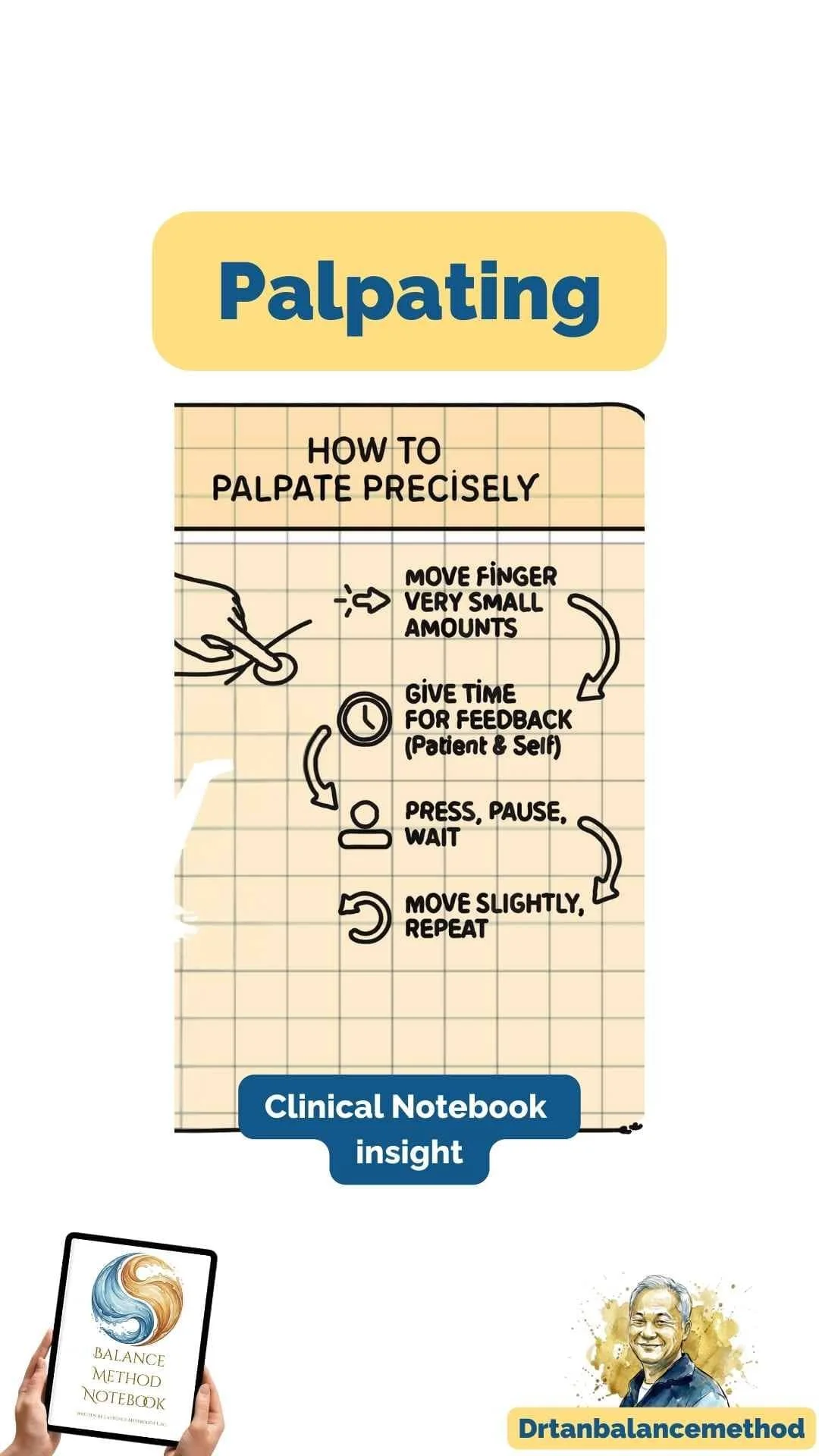 How to palpate precisely Balance Method Notebook - Dr. Tan Balance Method