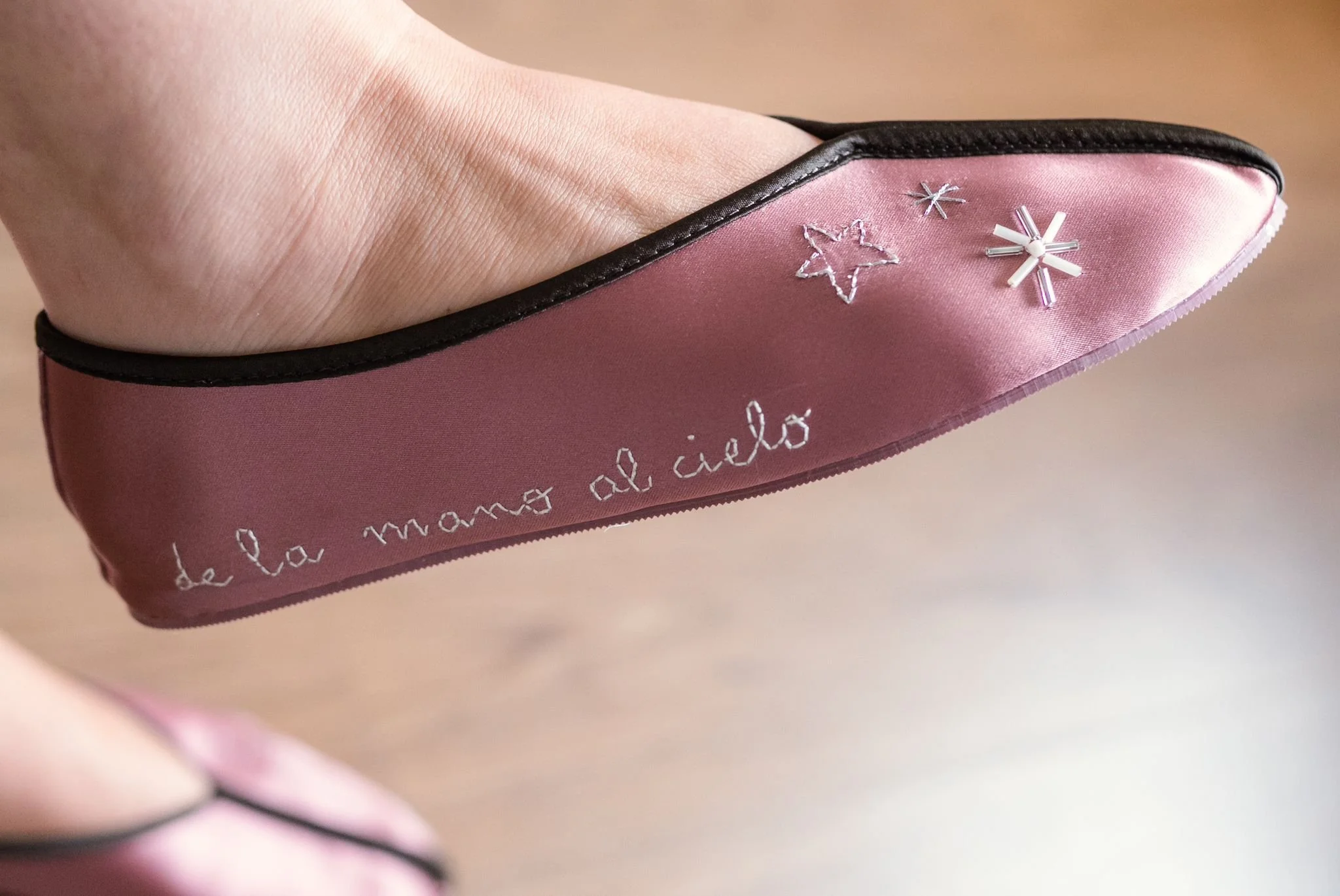 Manoletina Bordada a mano