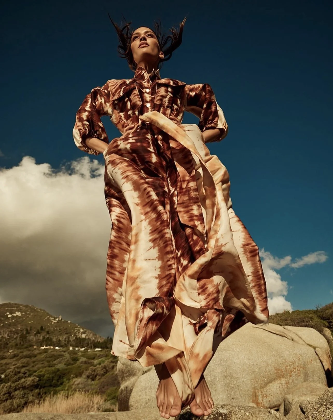 Professional editorial makeup artistry by Andrea van den Houten, available for fashion commissions in Paris, London, and Milan.