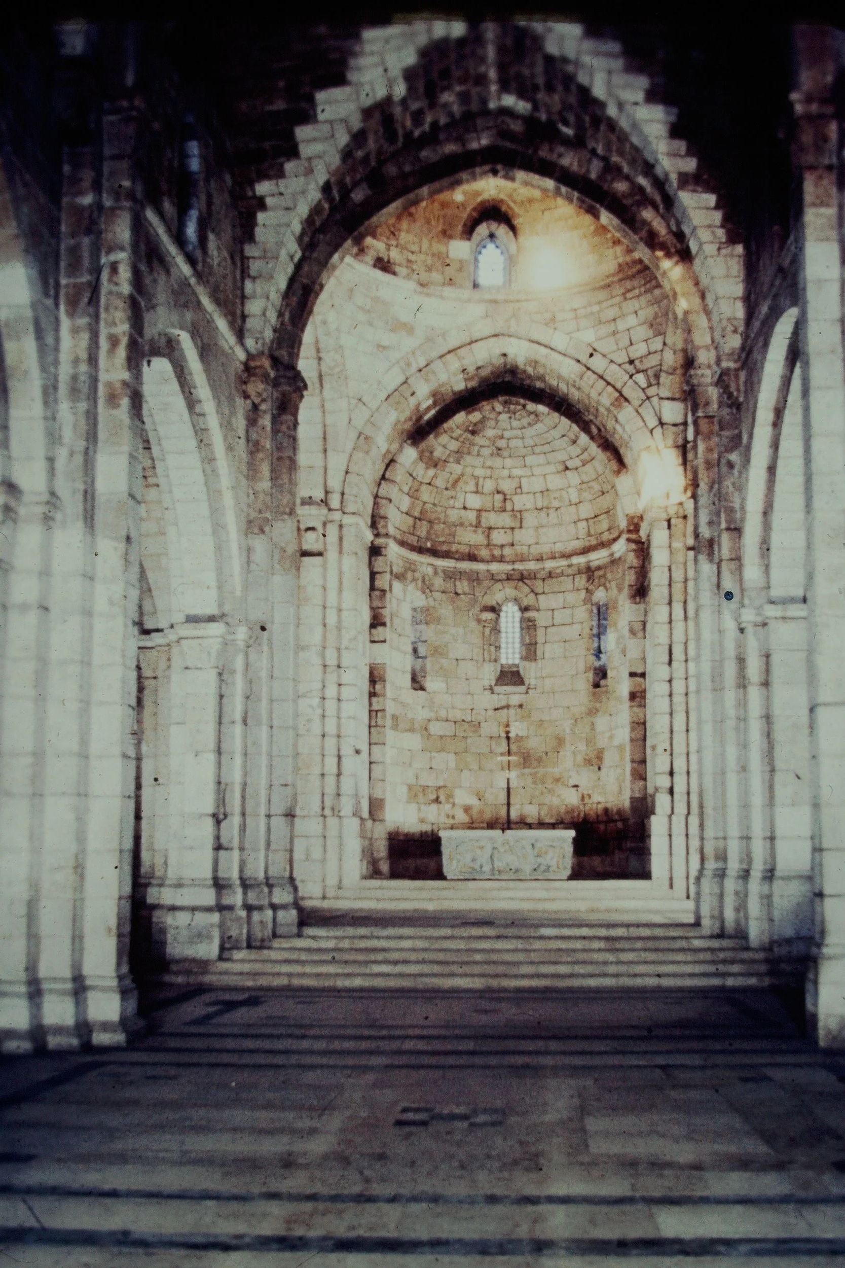 St Anne Jerusalem, Interior of Crusader Church