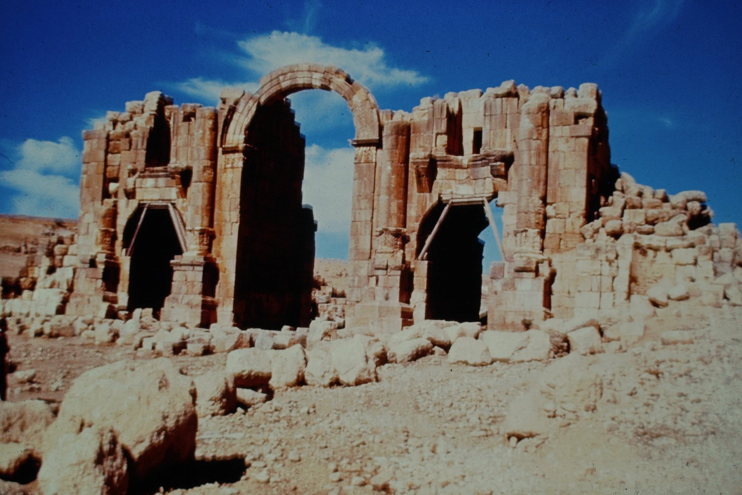 Jarash -- Hadrianic arch, looking N.N.W.