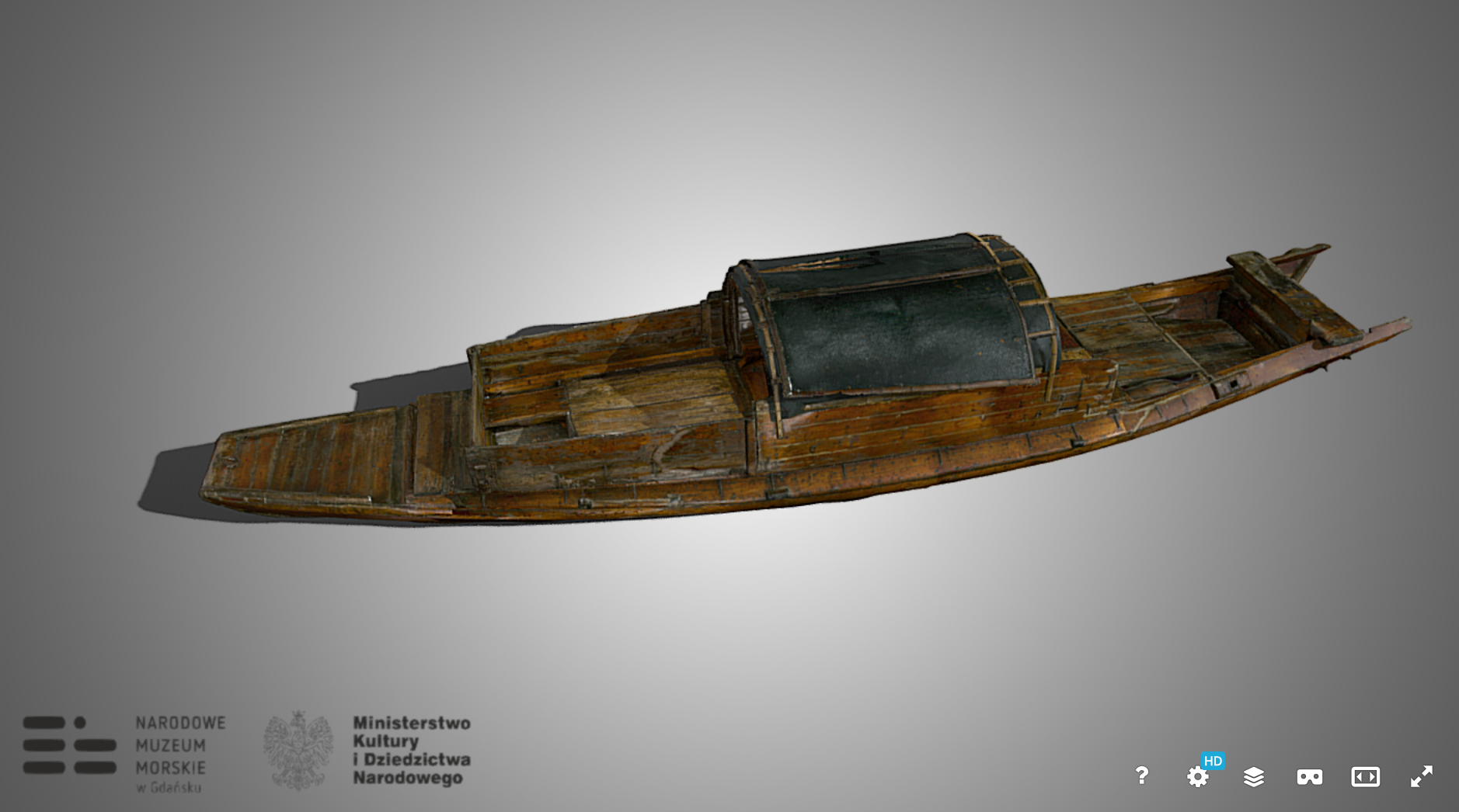 3D Model of Chinese Sampan