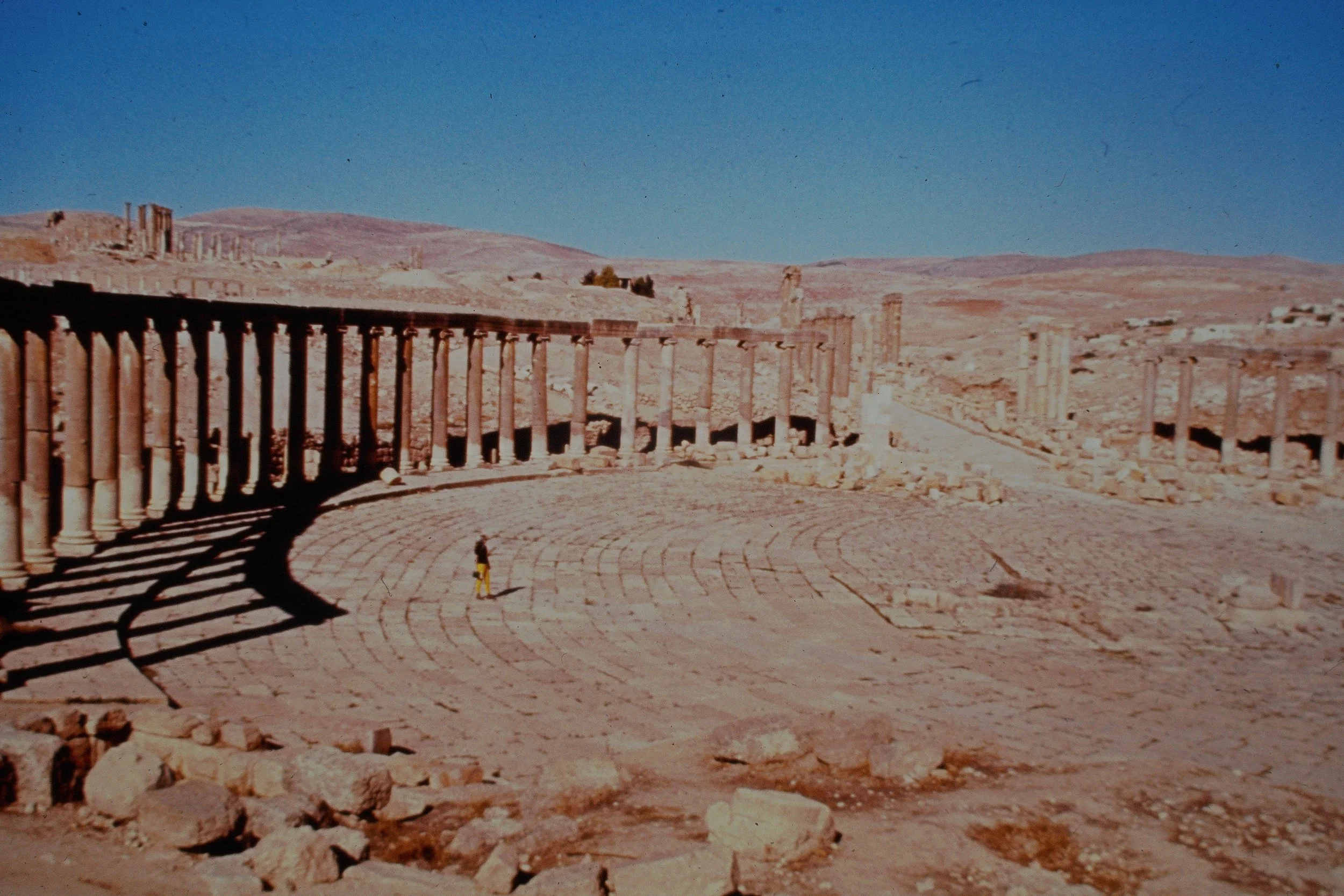 Jarash -- forum & unknown woman