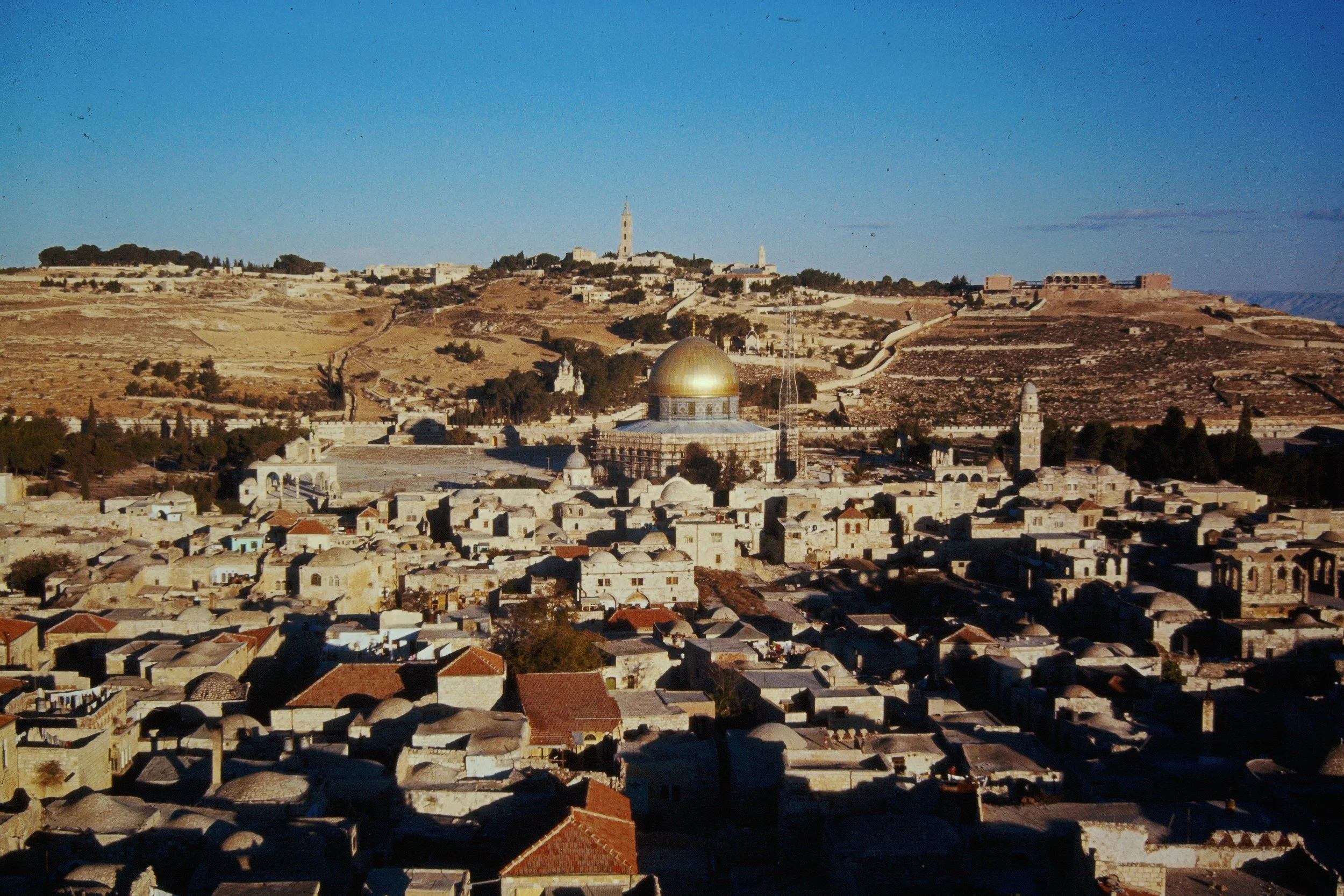 Jerusalem -- looking at Mt. of Olives