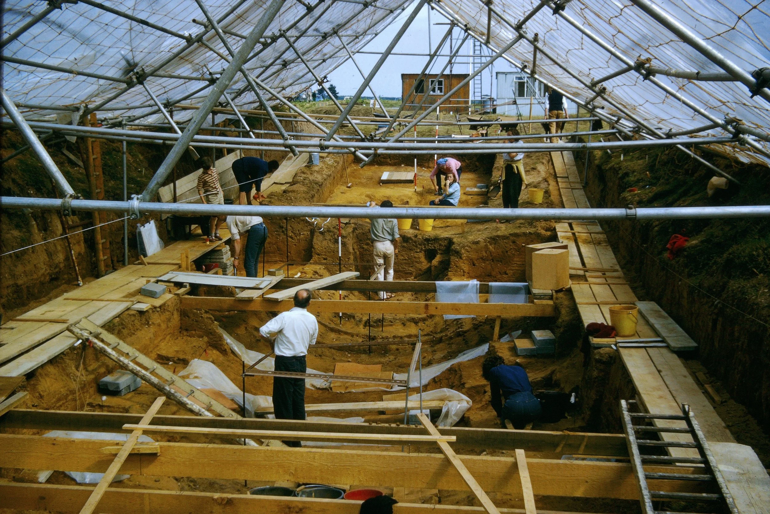 The archaeological dig at Sutton Hoo
