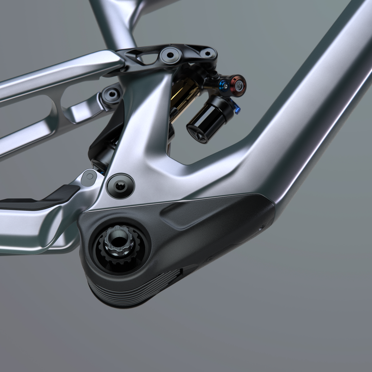 Vtt éléctrique enduro LAPIERRE e-Zesty, vue détail moteur