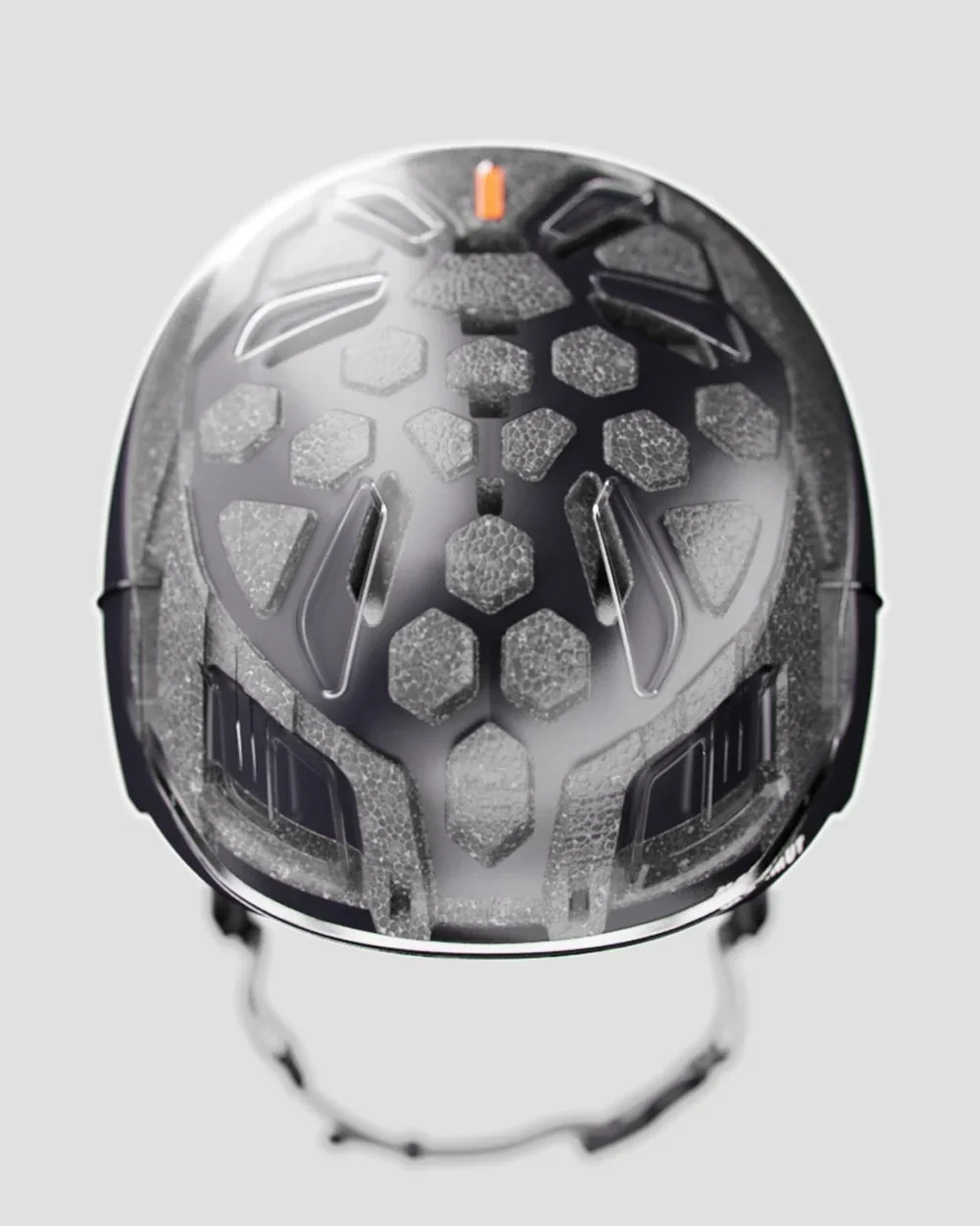 Casque tri-normes MAMMUT Haute Route, vue dessus des passages de ventilation