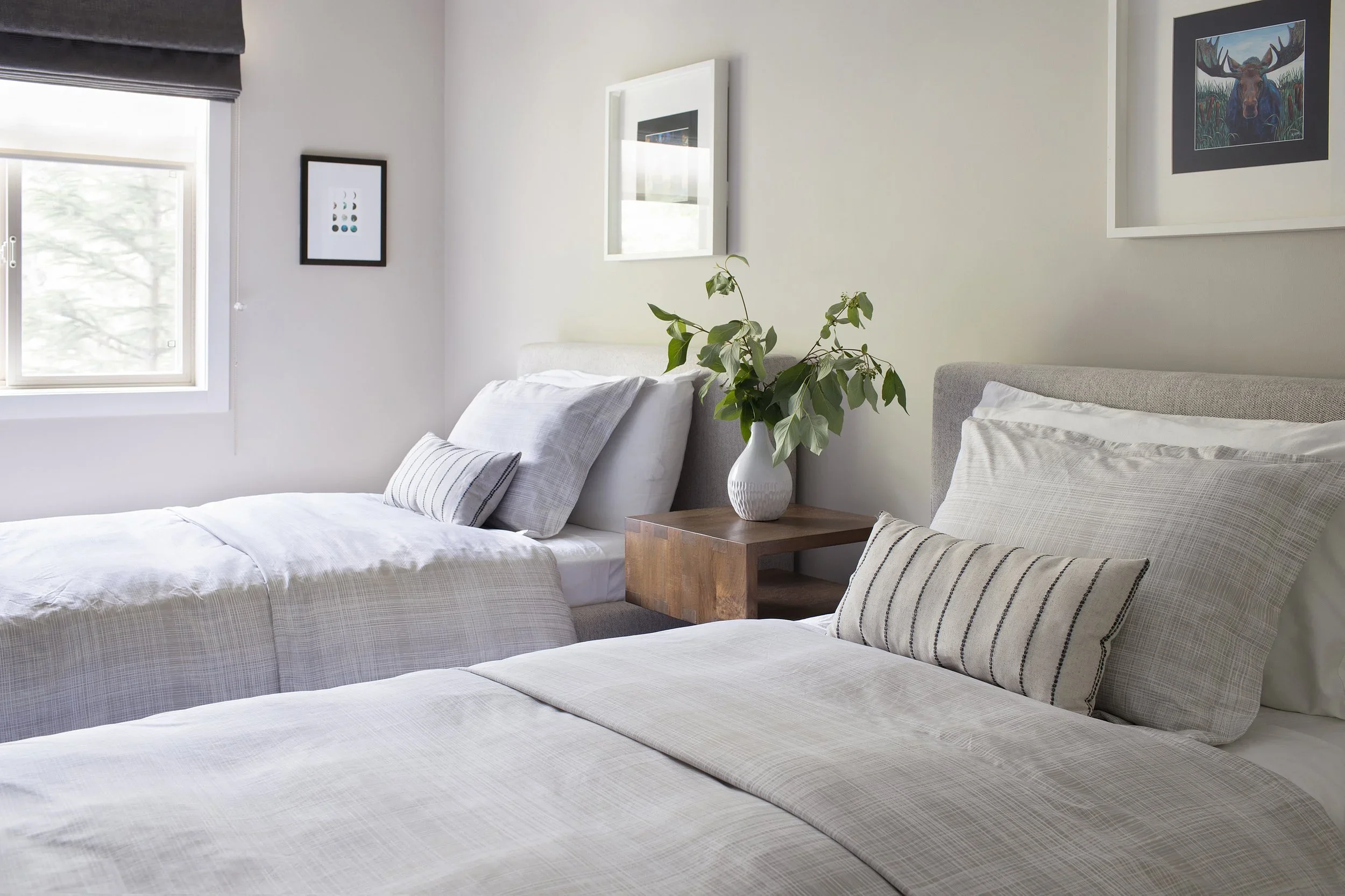 Panorama ski condo guest room - before &amp; after