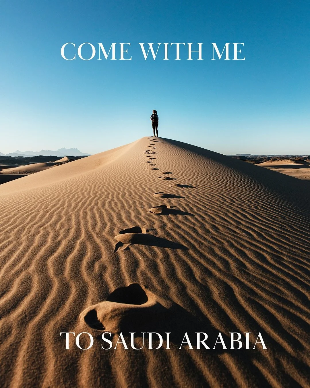 Come with me to Saudi Arabia 🤍🌍

There is something so special about planning a journey to a new destination. The research, the discovery, the maps, the reading, the slow unfolding of stories and landscapes&hellip; it&rsquo;s a kind of journey in i