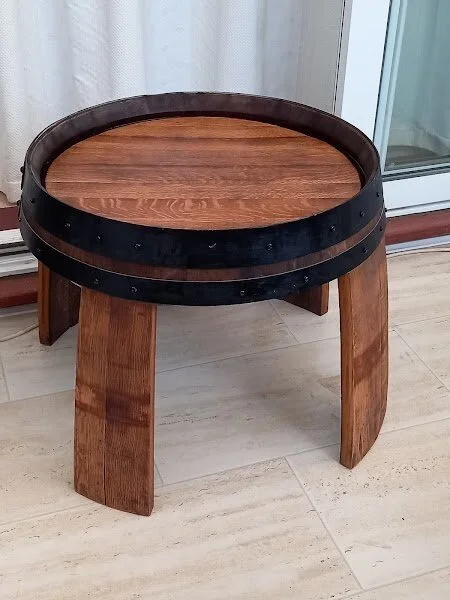Oak Barrel Tables