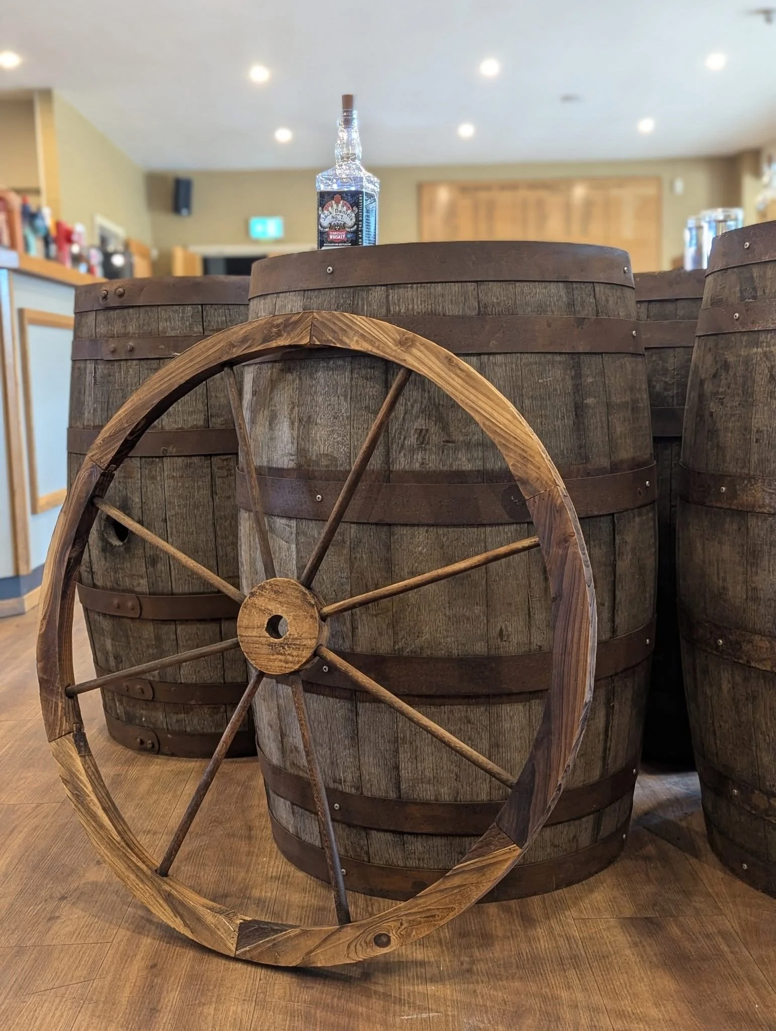 Some of our Whiskey barrels on hire