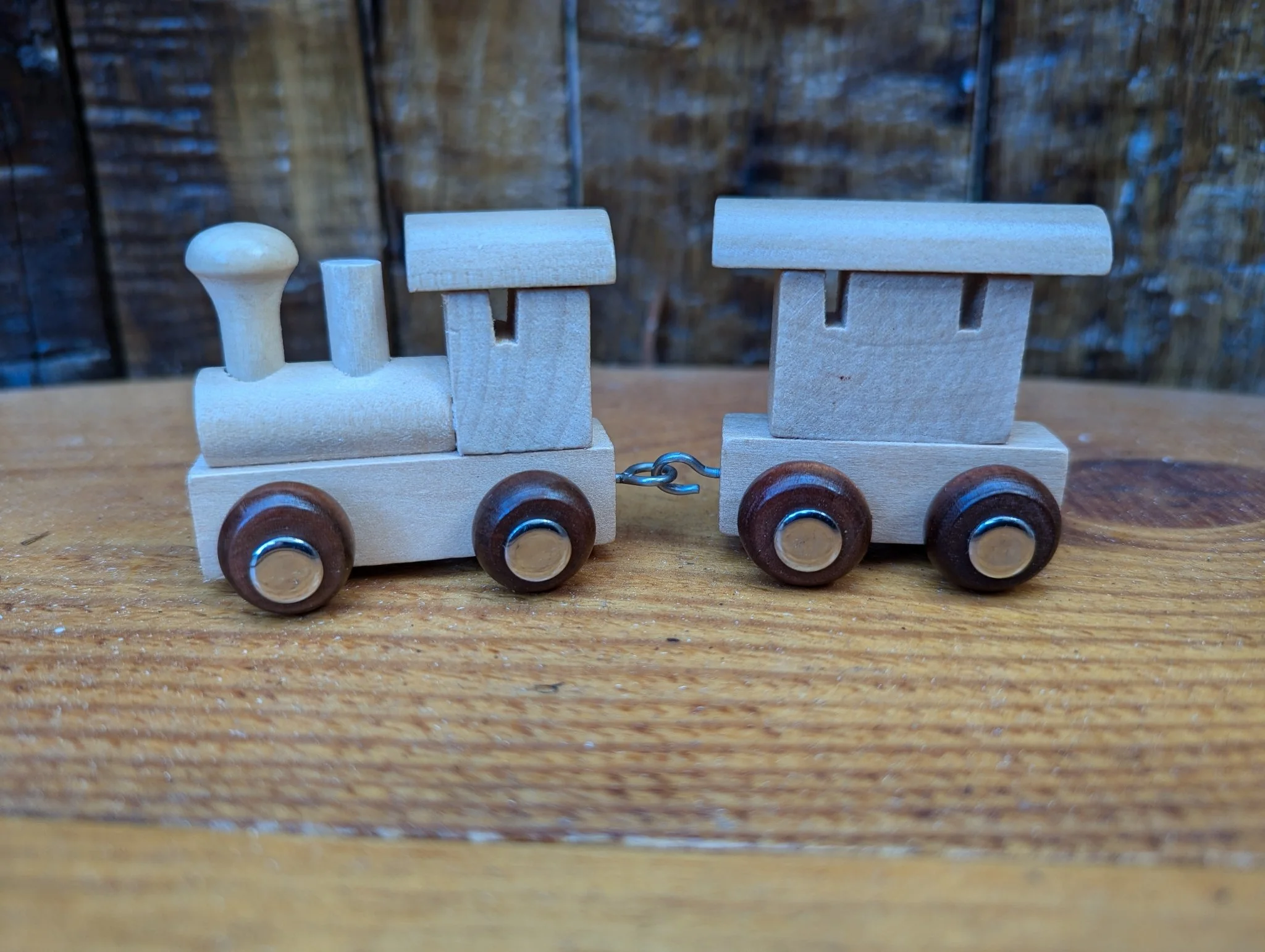 Wooden Name Trains - Engine and Guards Van