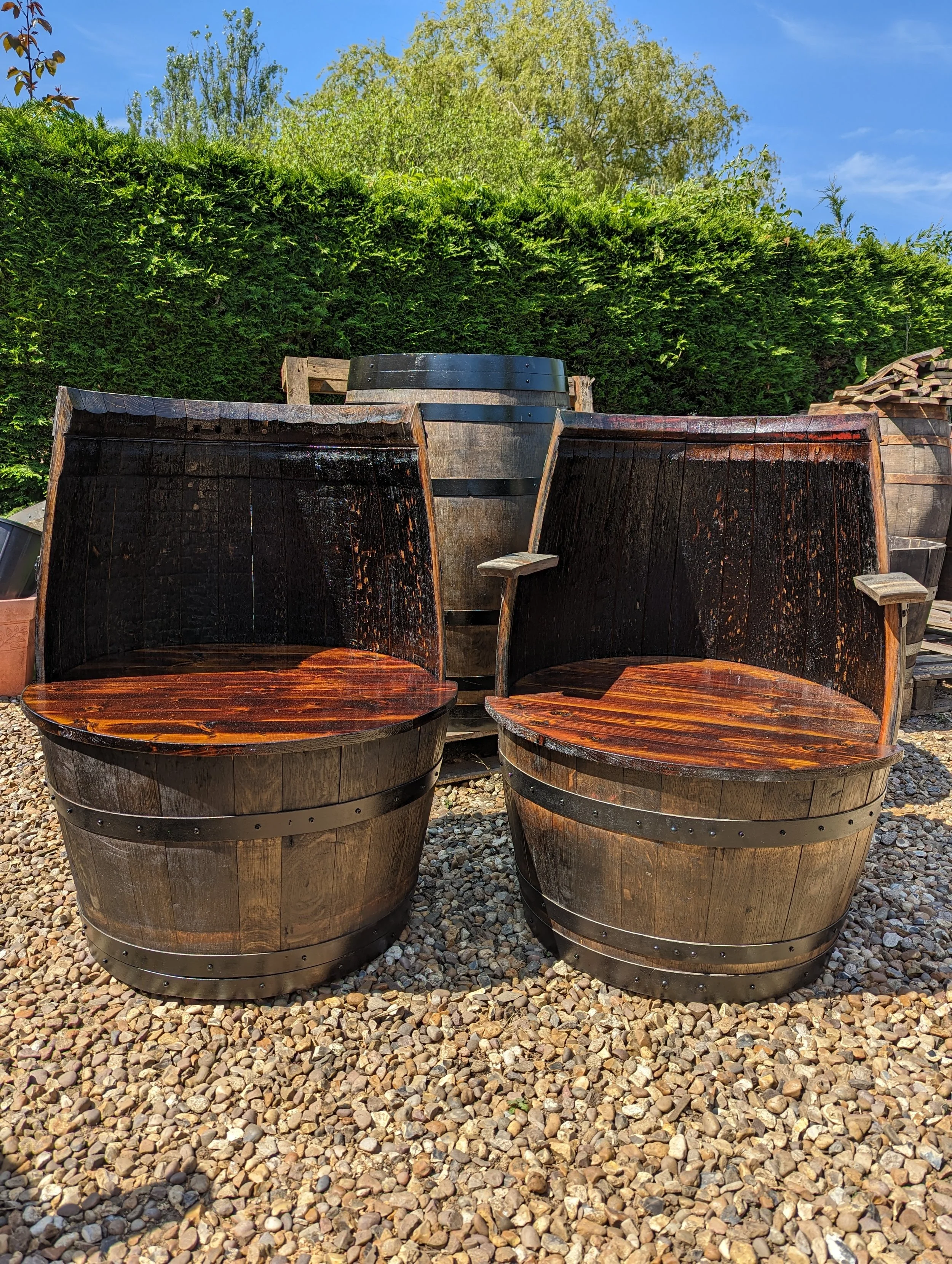 Handcrafted Wine Barrel Chair