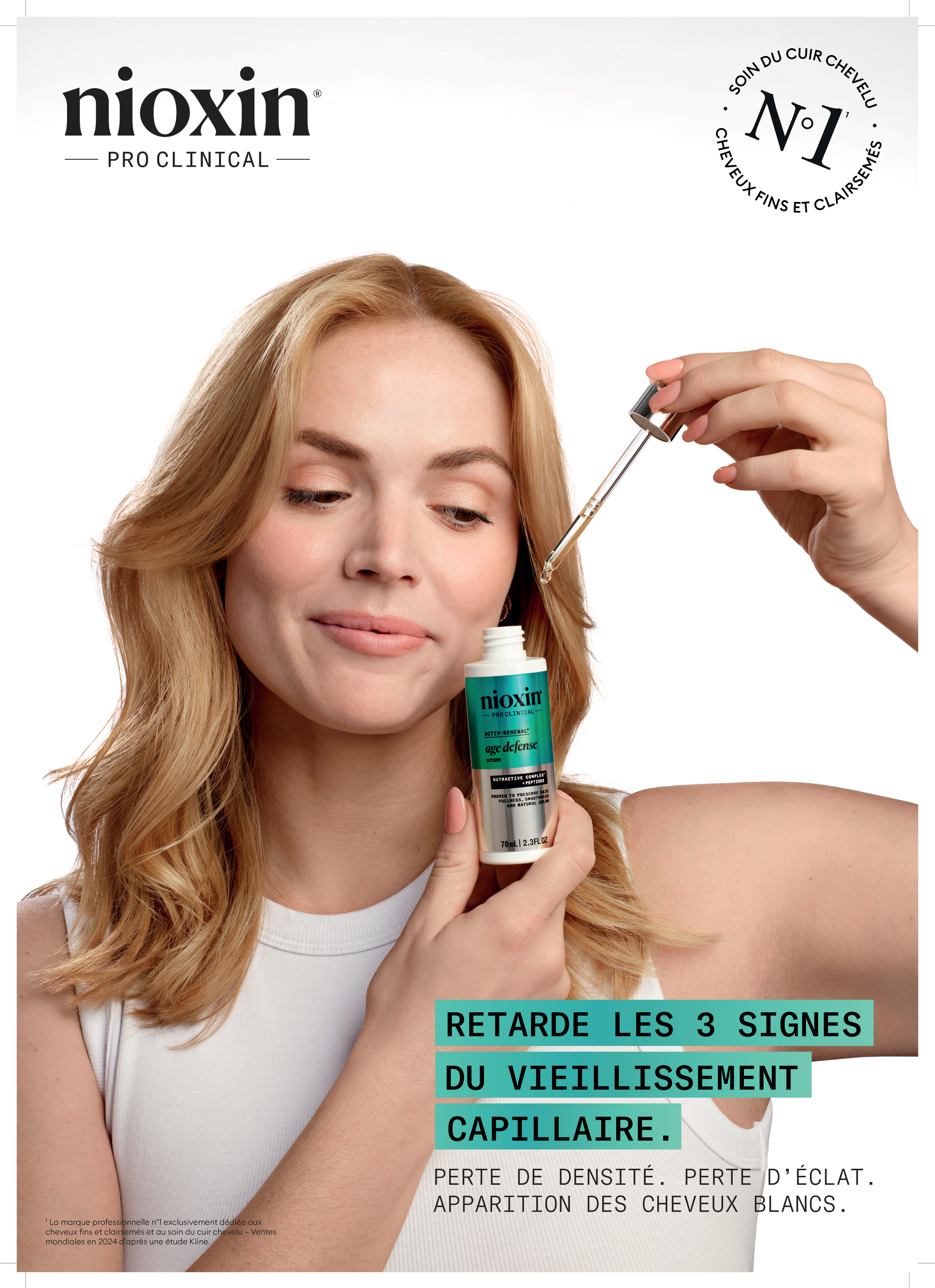 Pancarte Vitrine Age Defense Nioxin