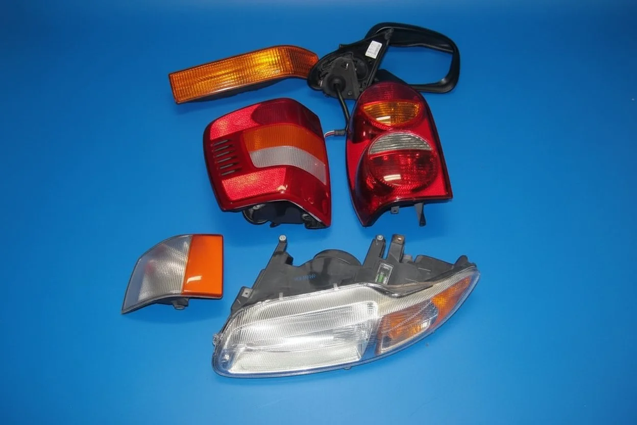 replacement taillights and mirrors for jeep