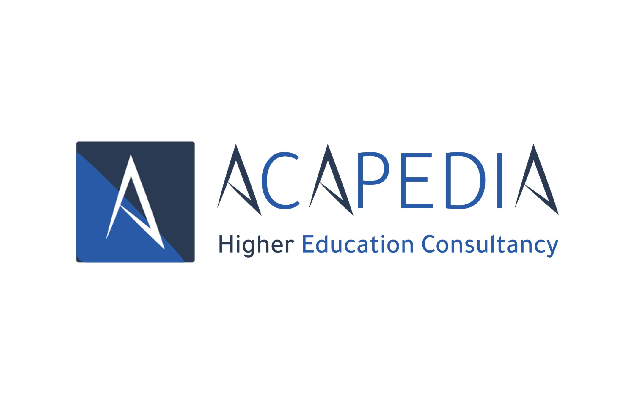 Logo of A Capedia Higher Education Consultancy featuring a stylized letter A and the company name in blue and black text.