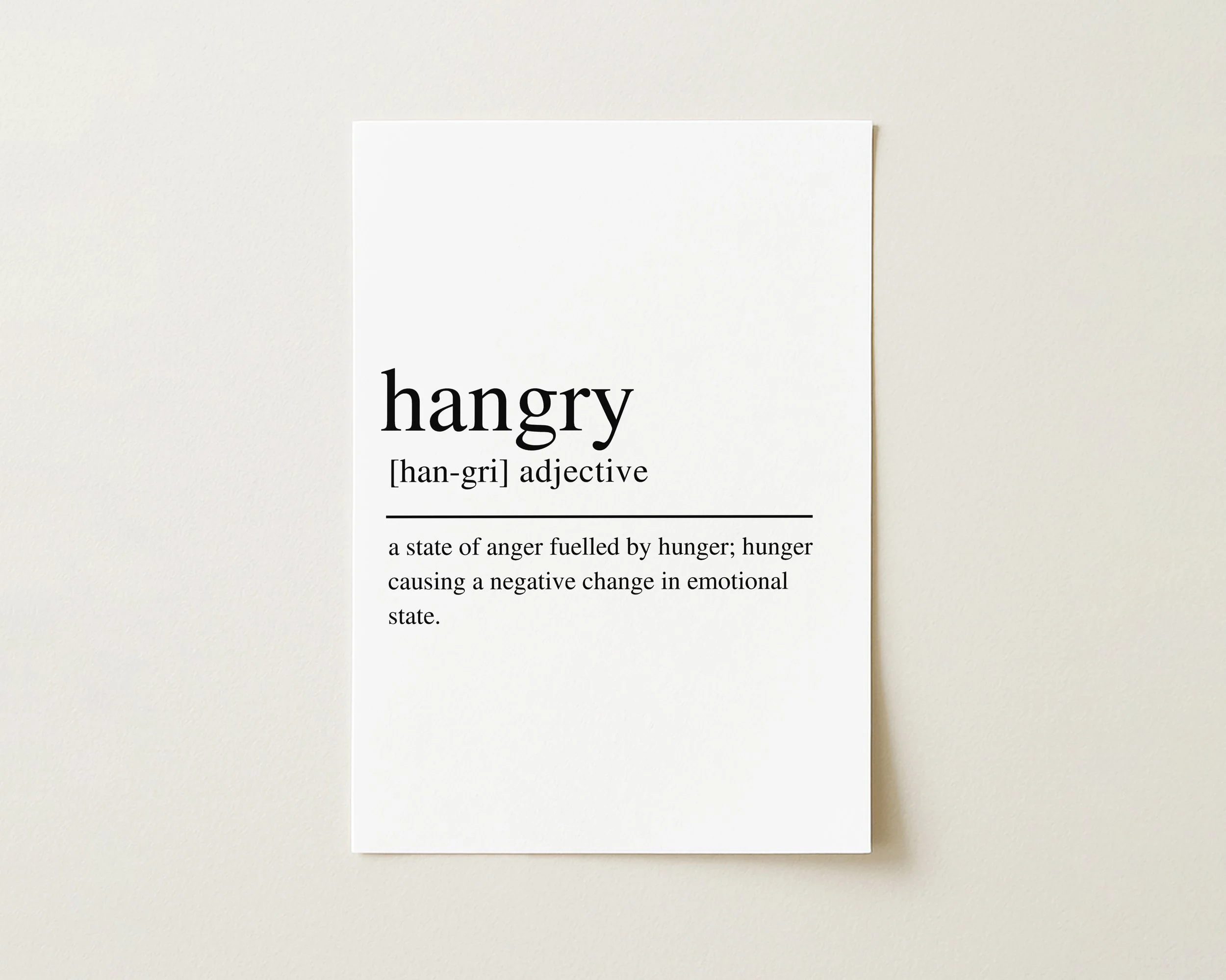 Definitions: Hangry
