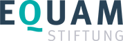 Logo der QUAM Stiftung mit blauer und schwarzer Schrift auf weißem Hintergrund.