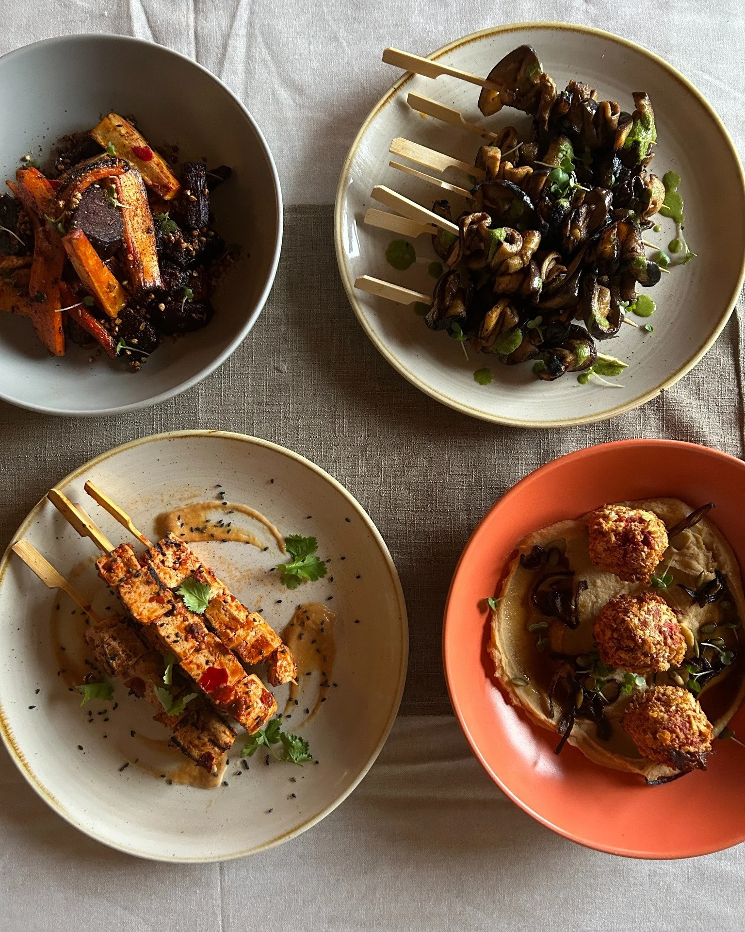 Seasonal. Local. Beautifully considered. 🌿

From elegant canap&eacute;s and refined three-course dining to rustic BBQs and abundant sharing plates, we design bespoke menus using ethically sourced, local ingredients &mdash; with bar options available