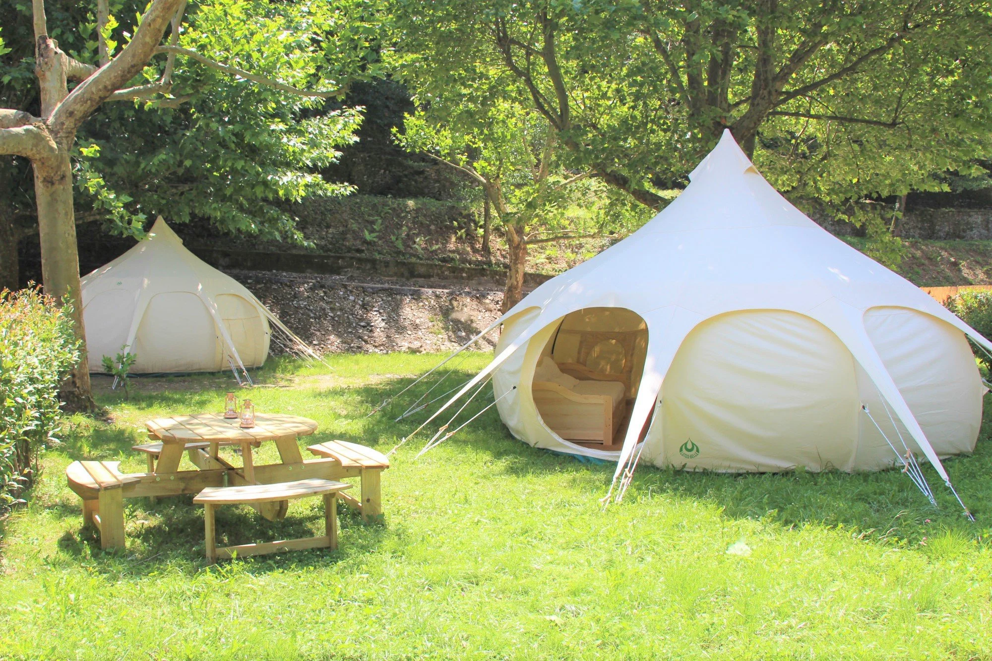 Saison estivale - Au Camping              Le Moulin du Luech à Peyremale (30)